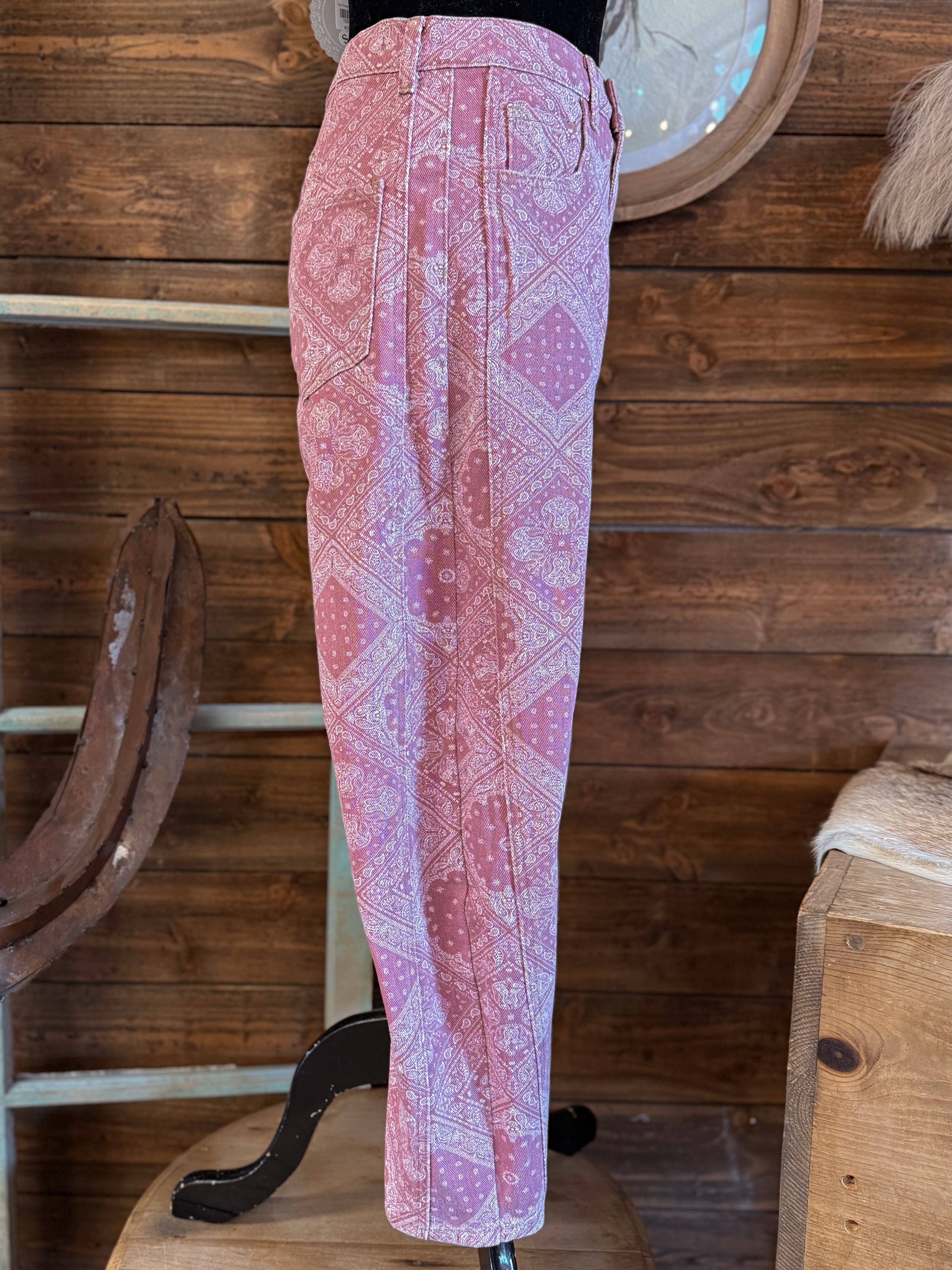 The Paisley Barrel Jeans