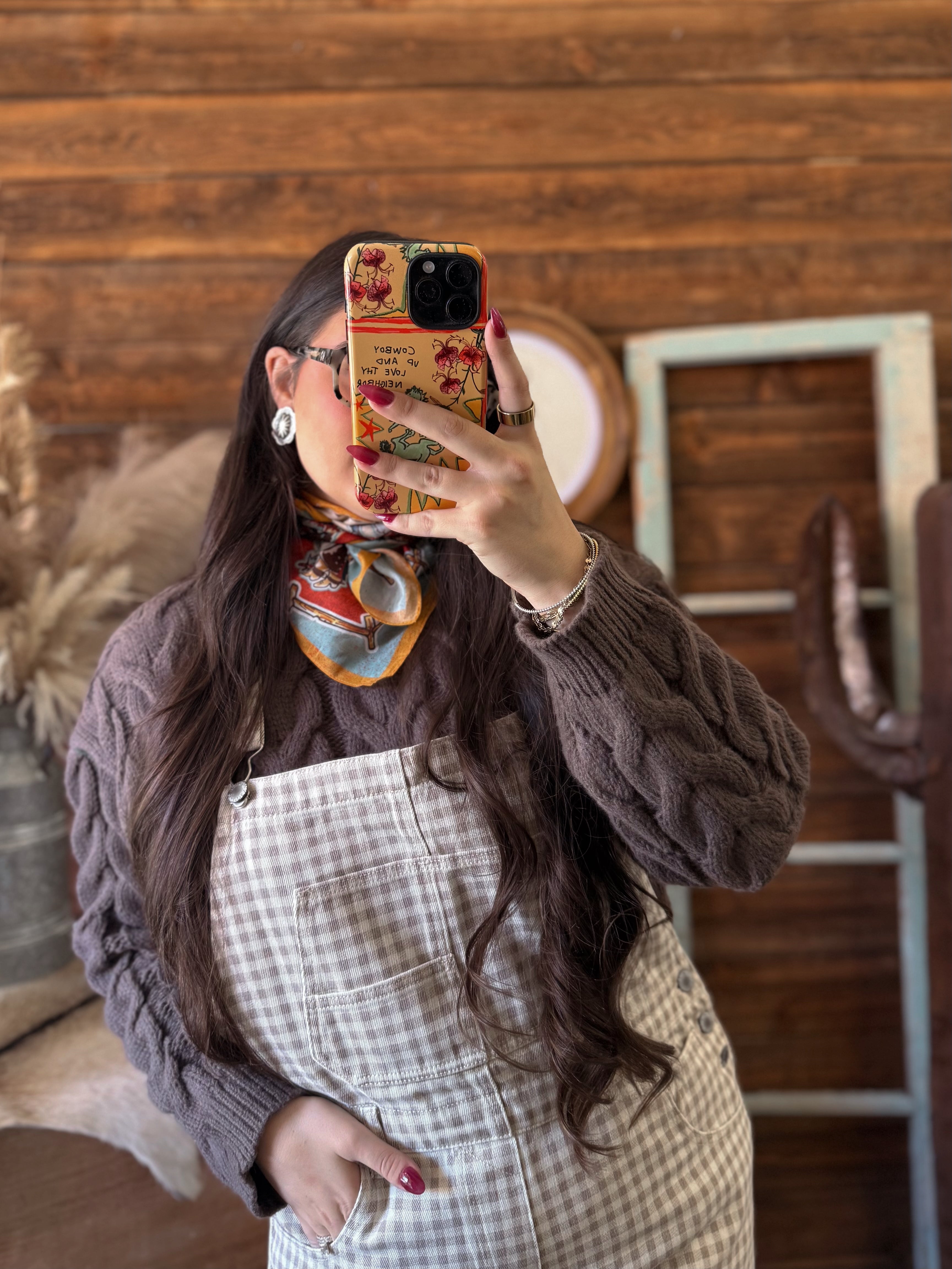 The Haddi Gingham Overalls