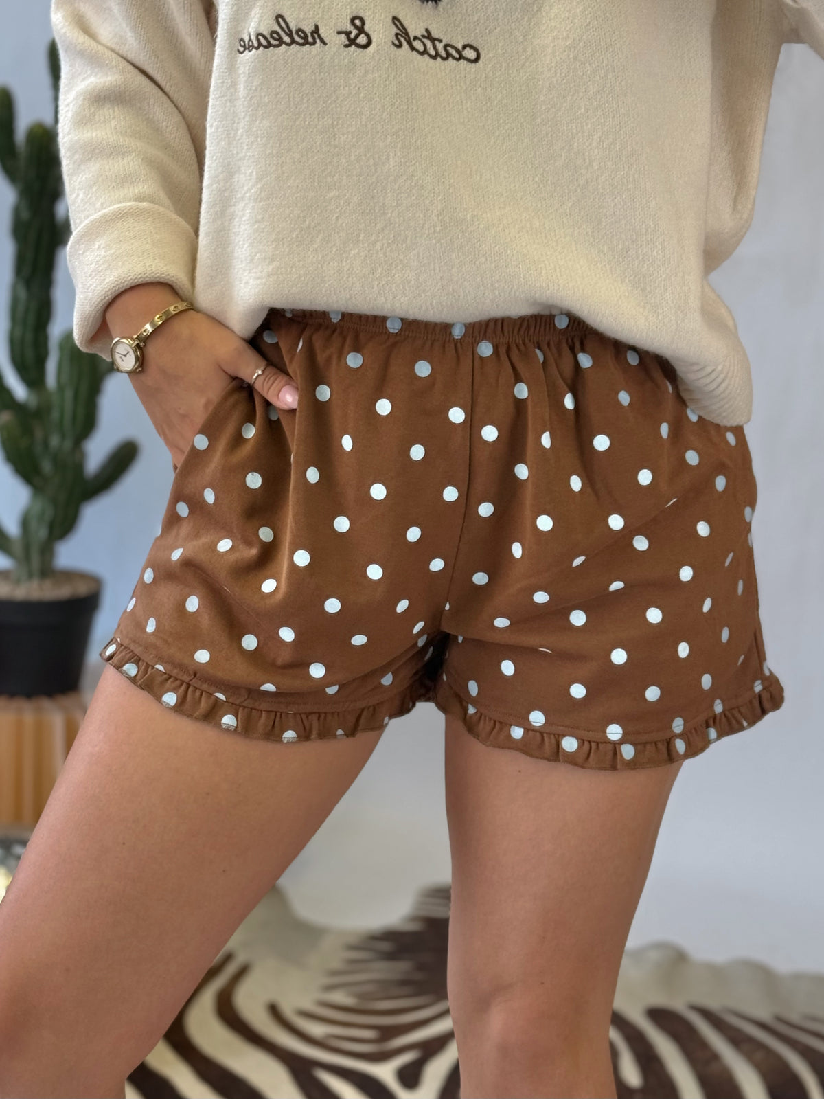 The Sweet Cream Ruffle Shorts