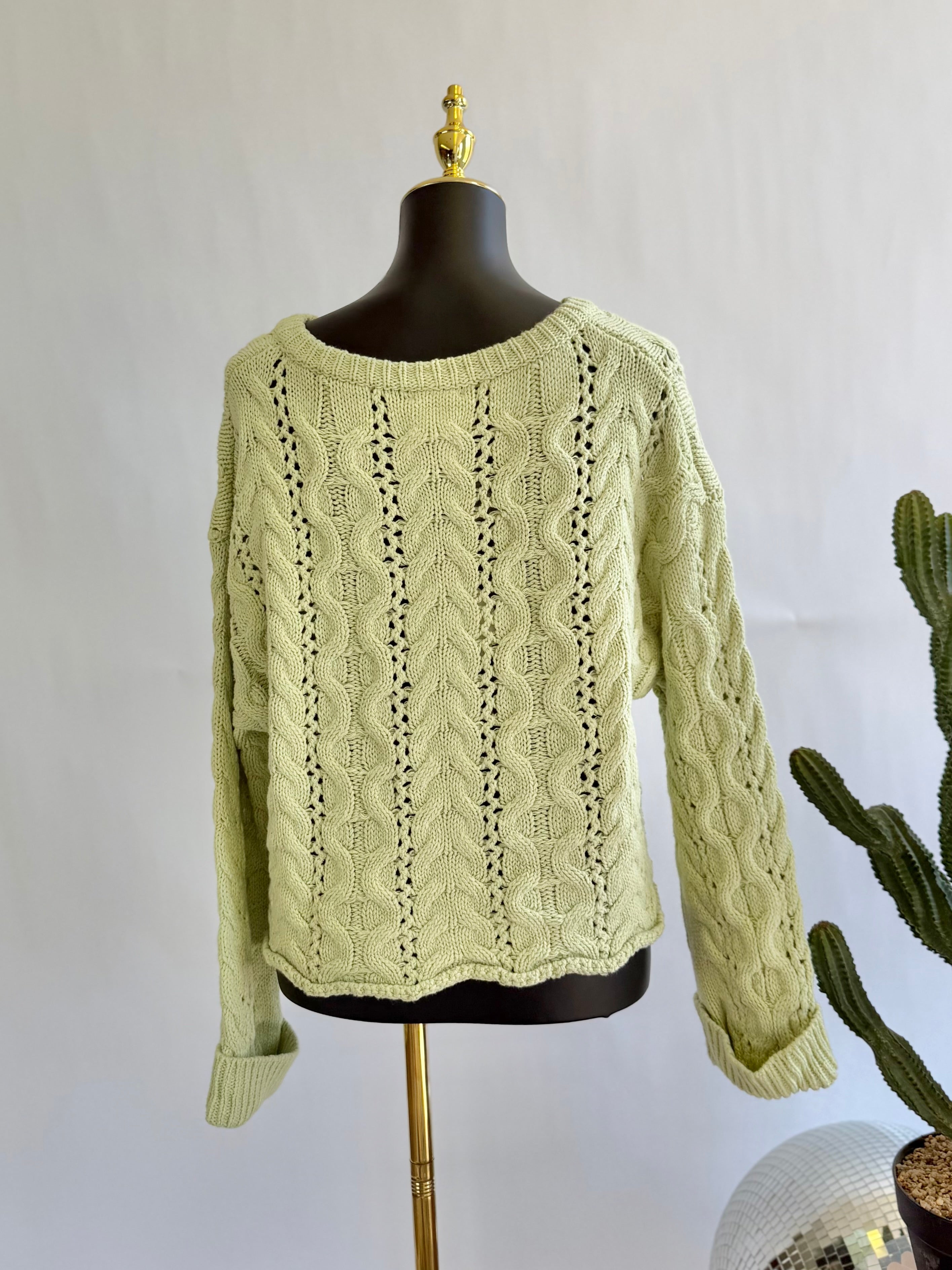 The Carlie Cable Knit Sweater