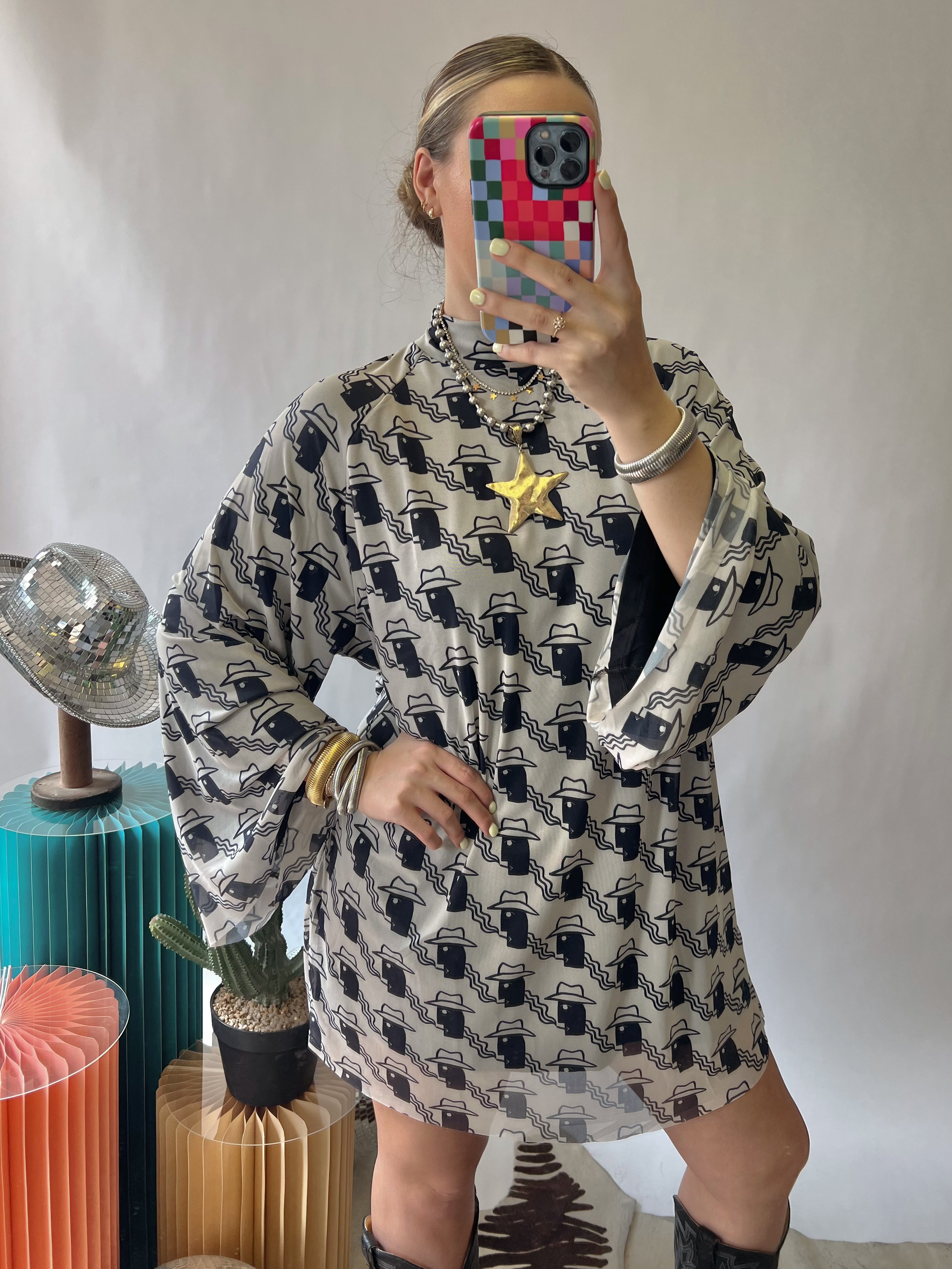 The Cowboy Mesh Tunic Dress