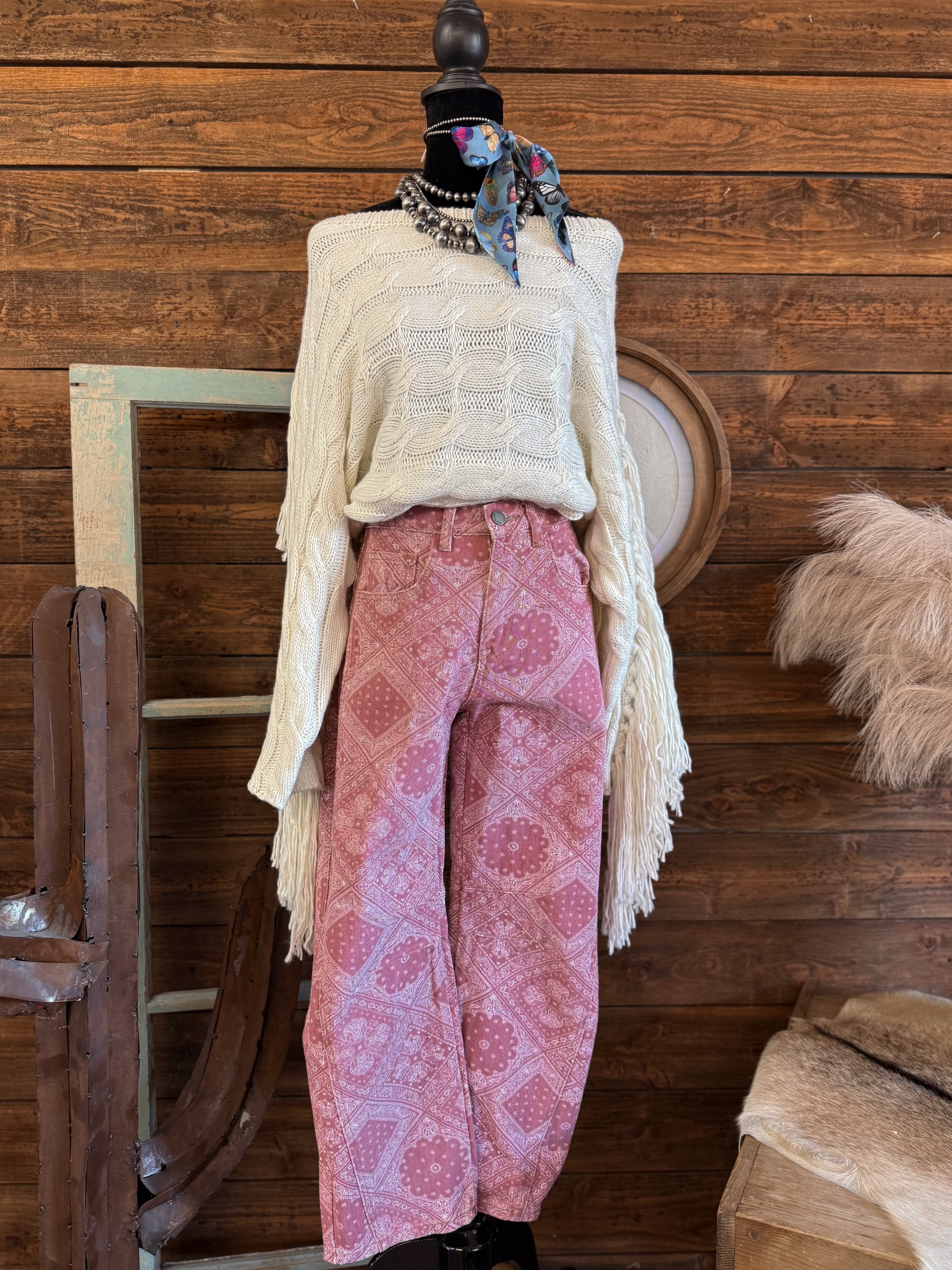 The Paisley Barrel Jeans