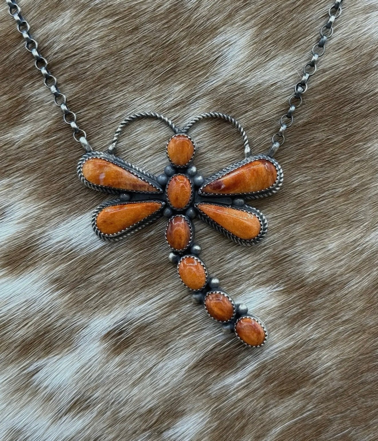 The Delphinium Dragon Fly Necklace