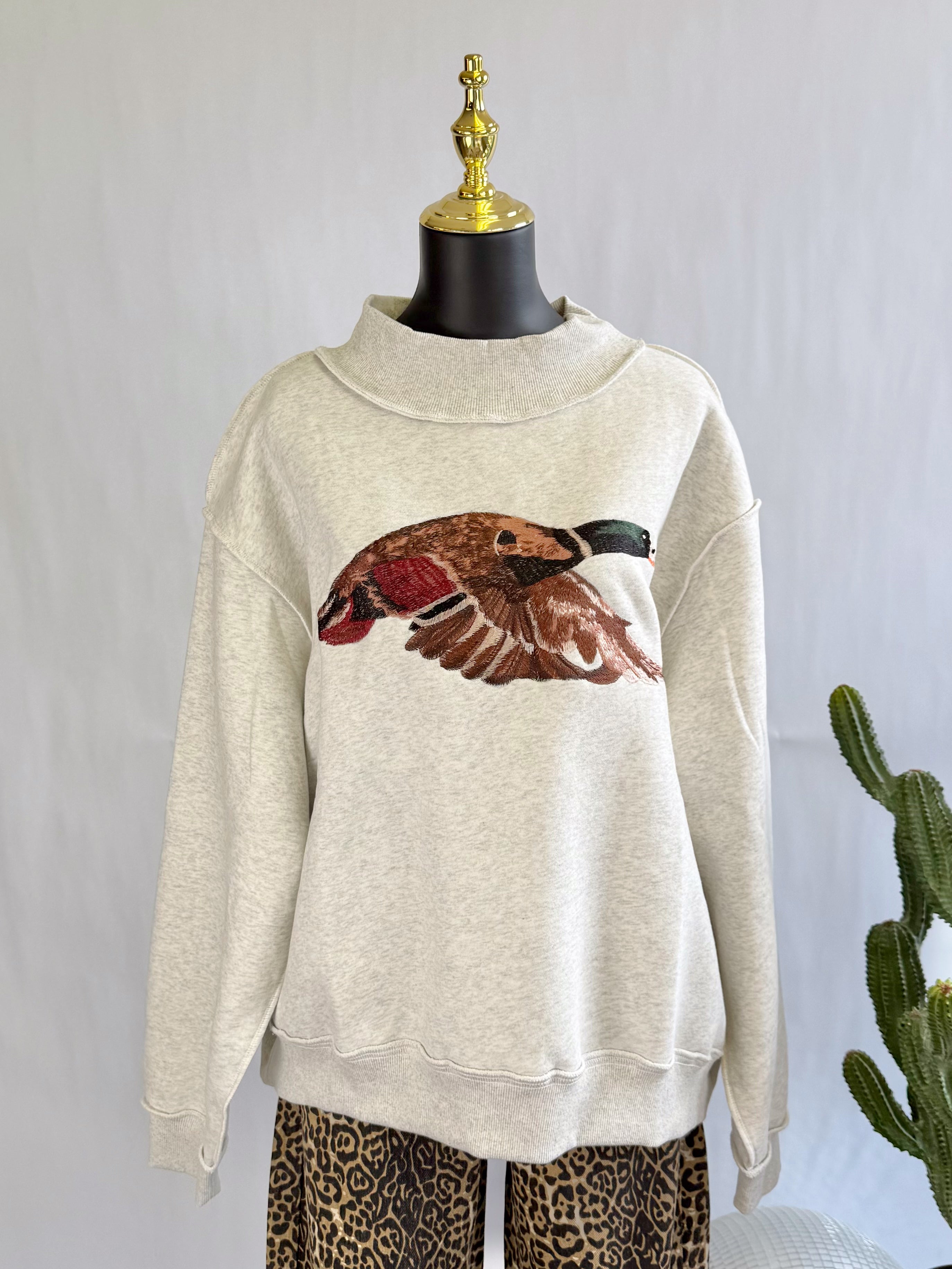 The Duck Creek Mock Neck Sweatshirt