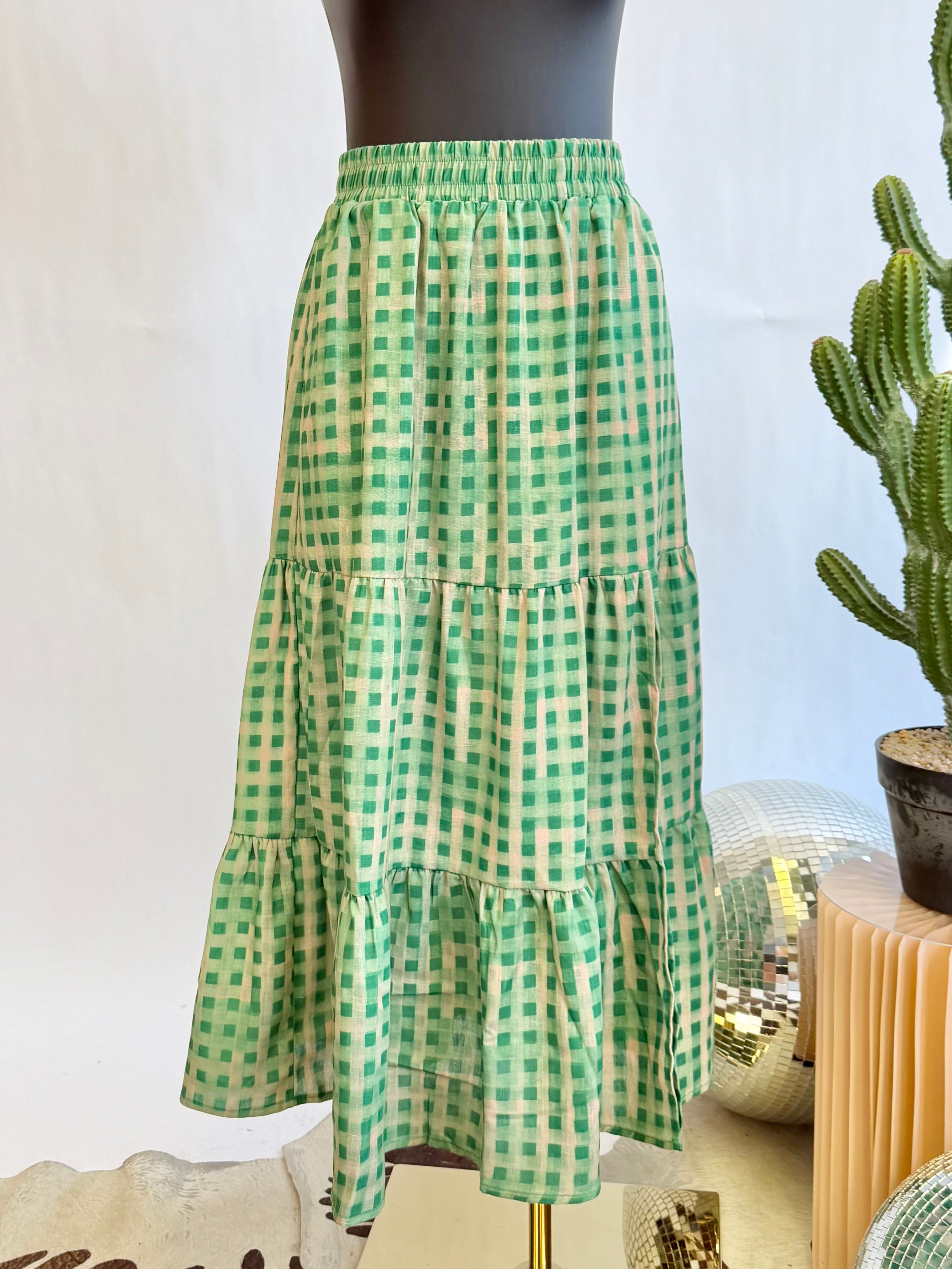 The Leighton Gingham Skirt