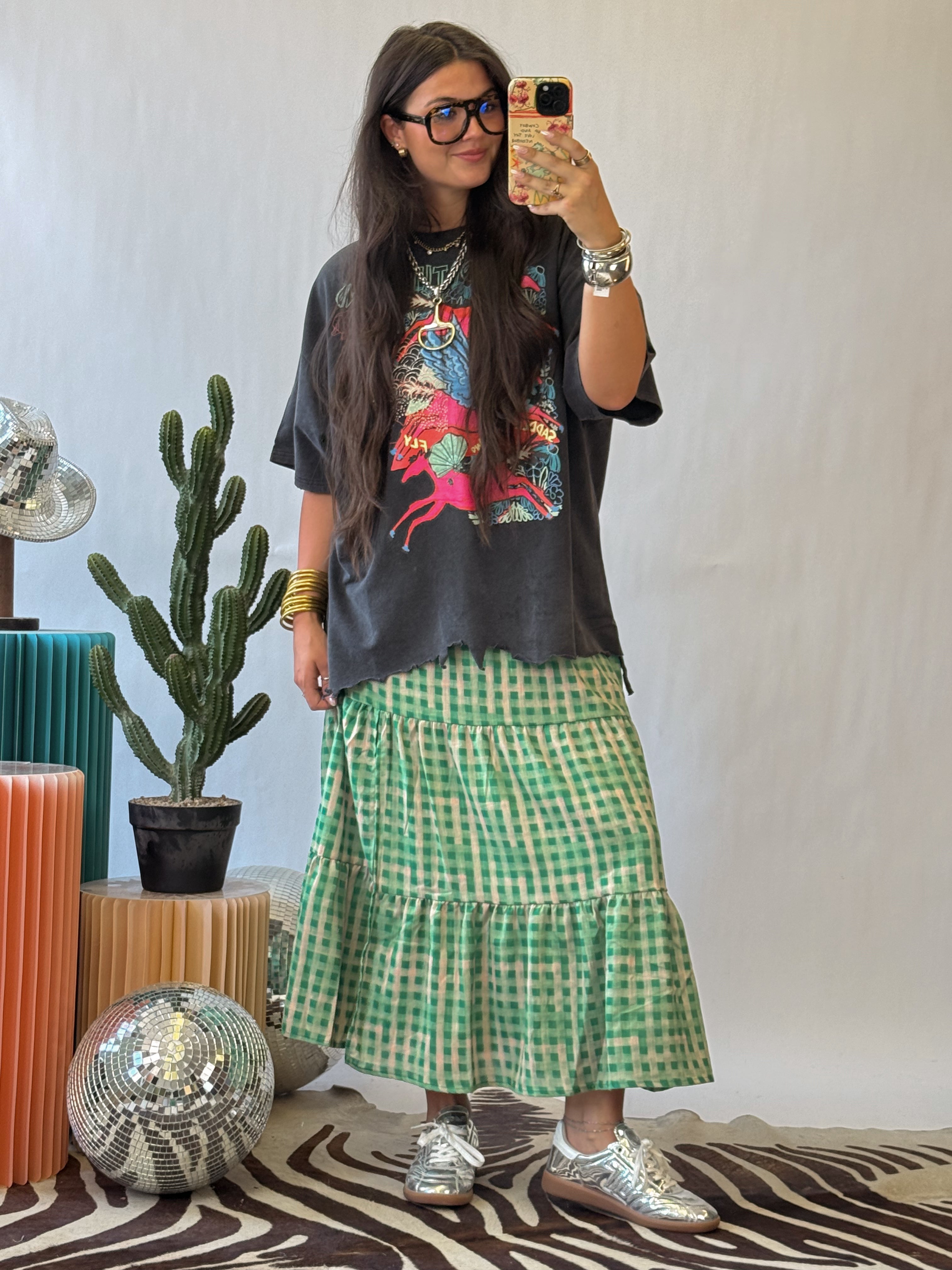 The Leighton Gingham Skirt