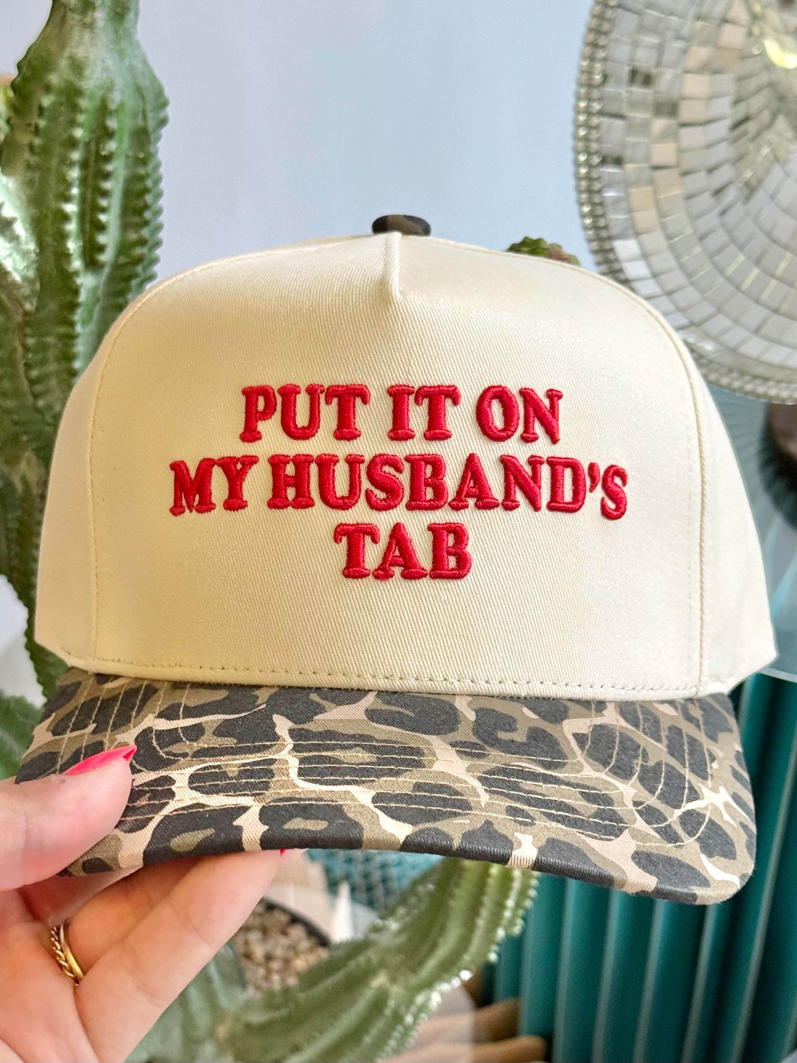 The Leopard Husbands Tab Trucker Hat
