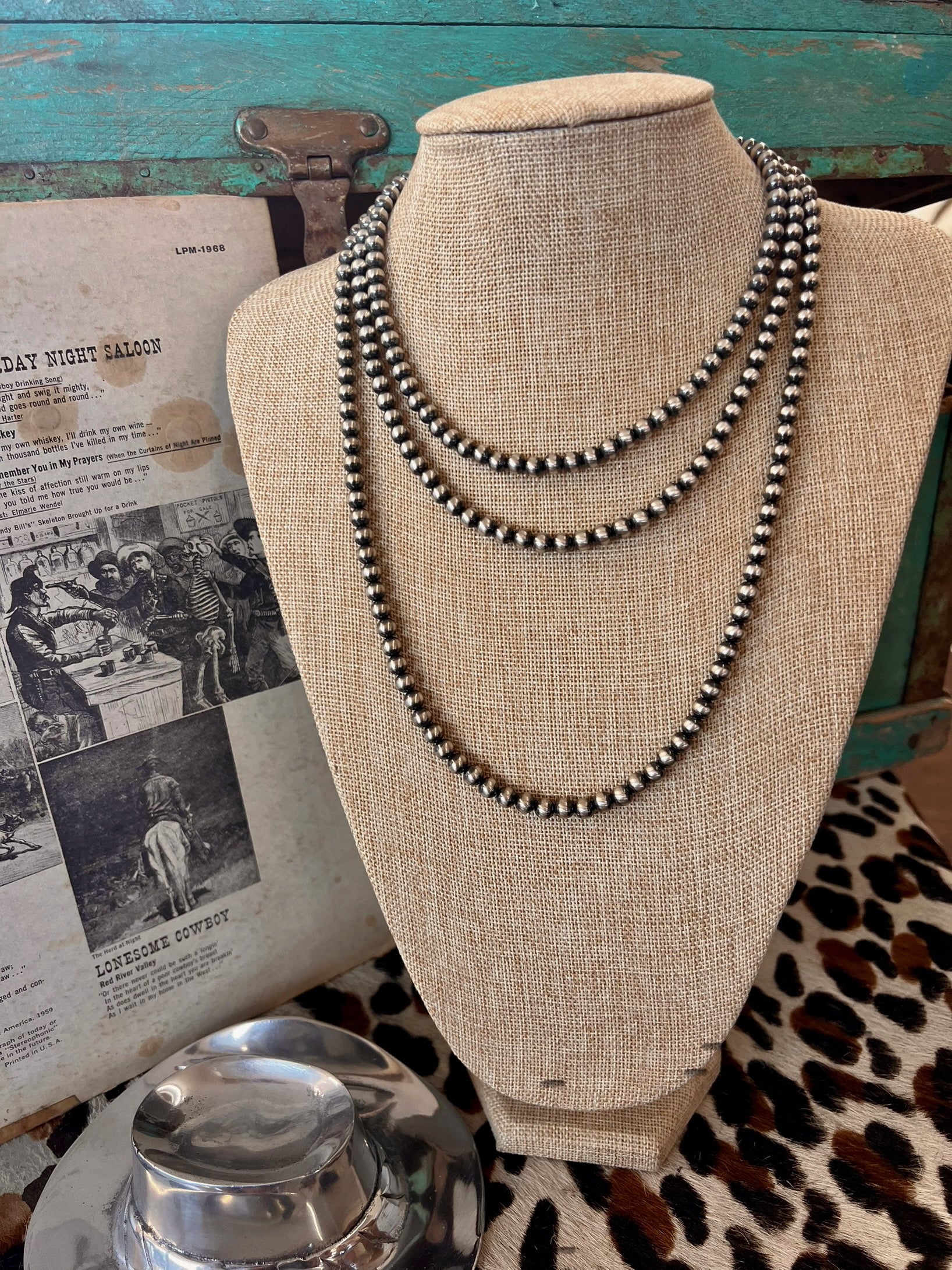 Hand-Strung 6mm Sterling Silver Pearls