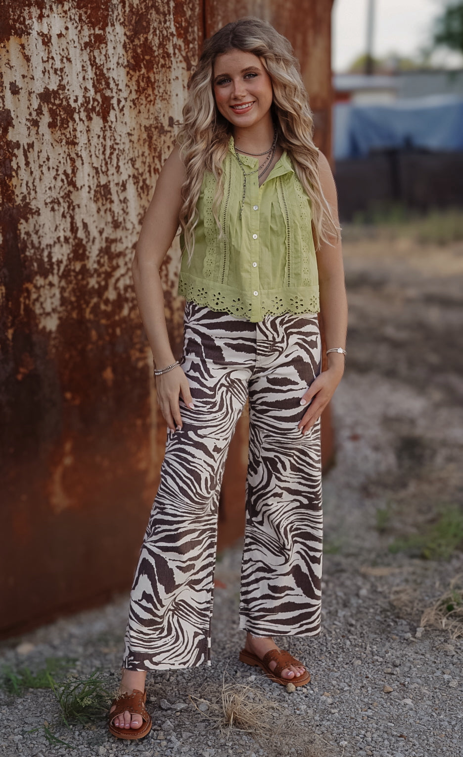 The Moxie Zebra Print Pants