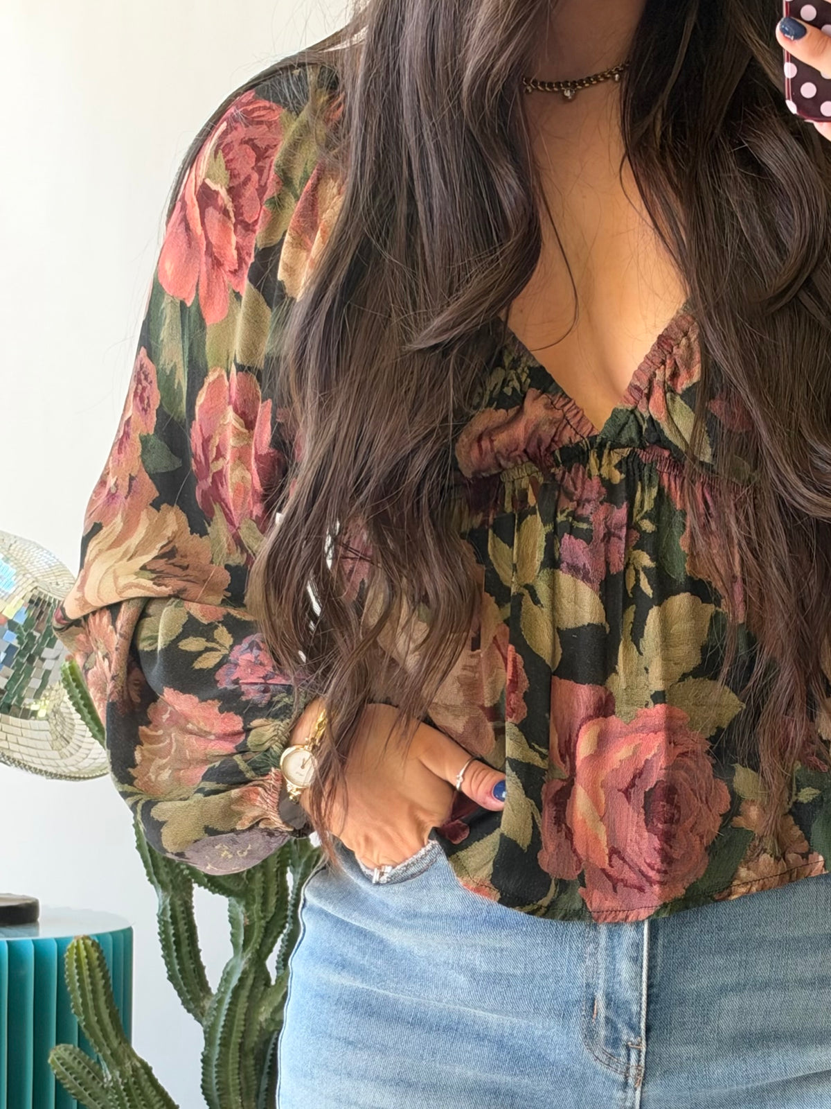The Autumn Muse Floral Top