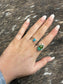 The Sam Turquoise Spiral Ring - size 9