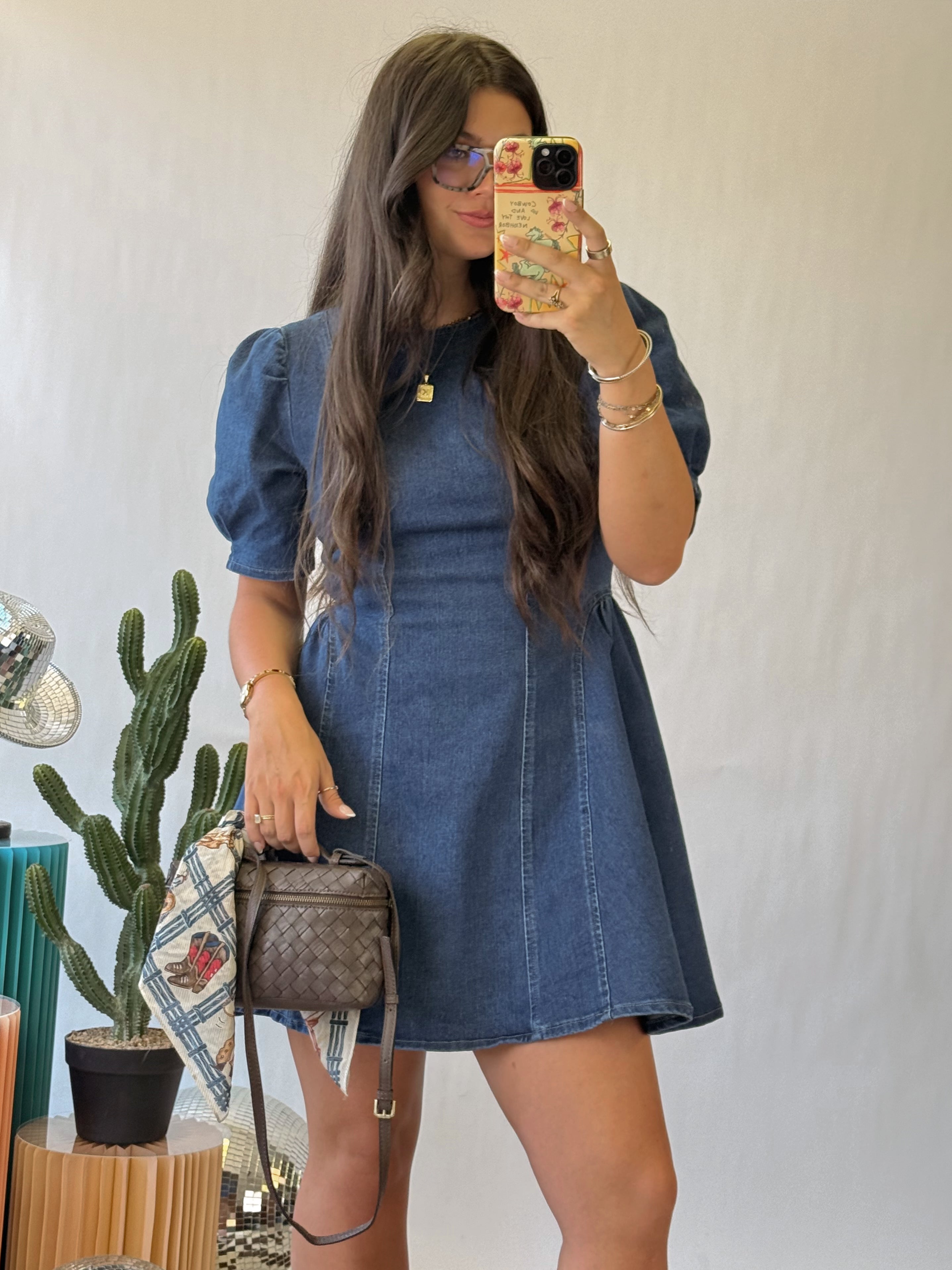 The Denim Darling Mini Dress