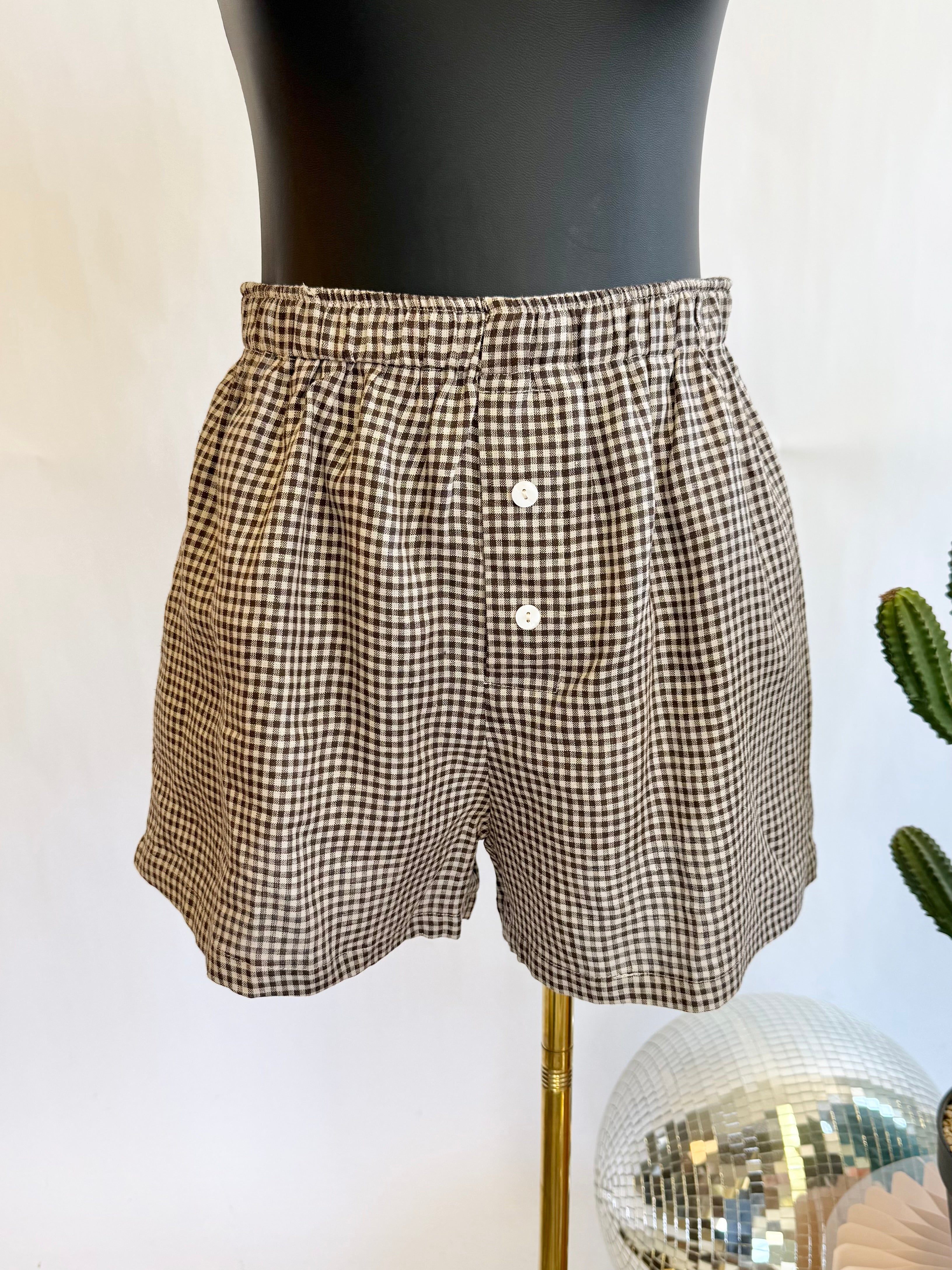 The Maple Gingham Boxer Shorts