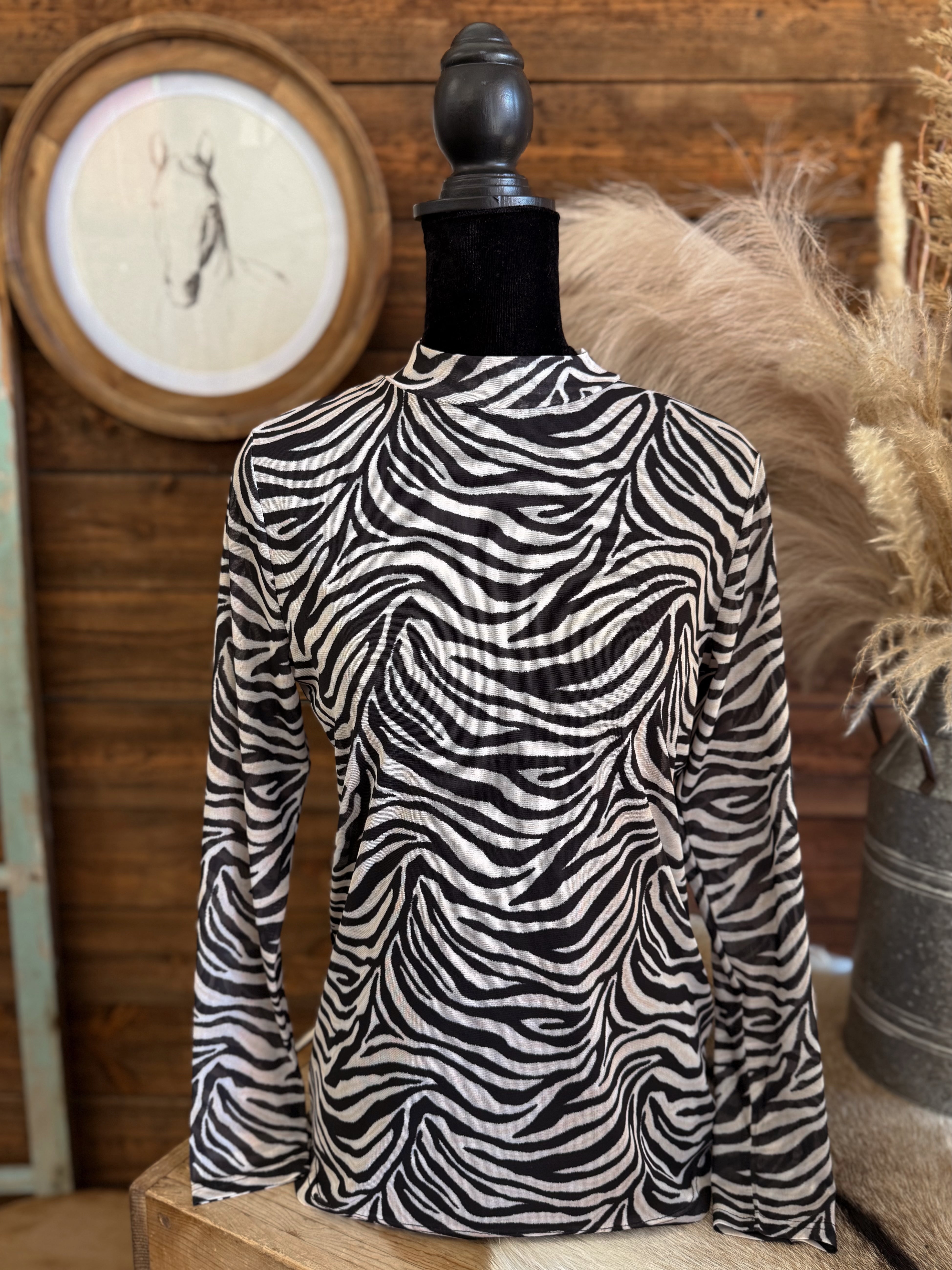 The Cowgirl Safari Mesh Top