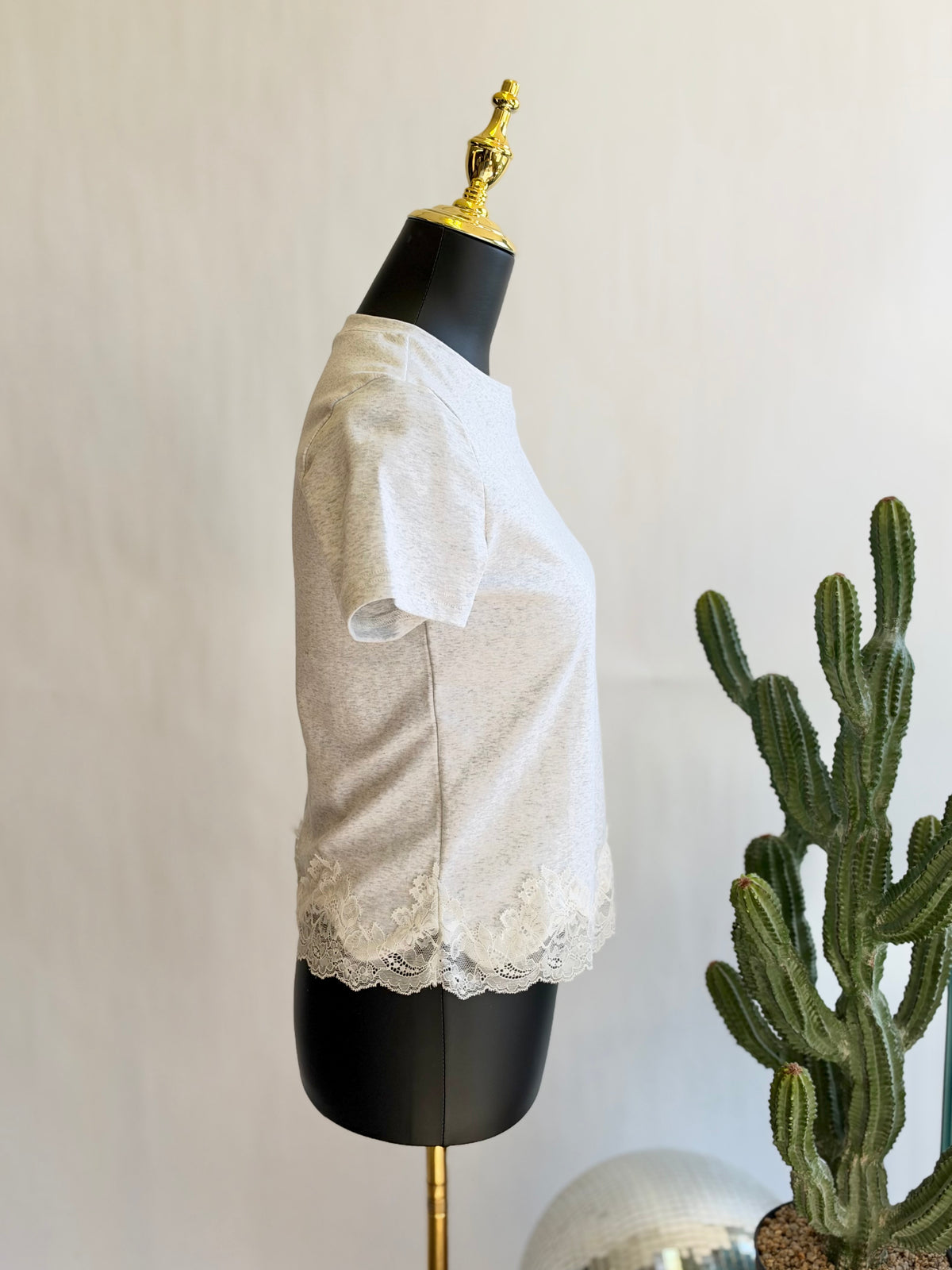 The Lace Trim Essential Tee