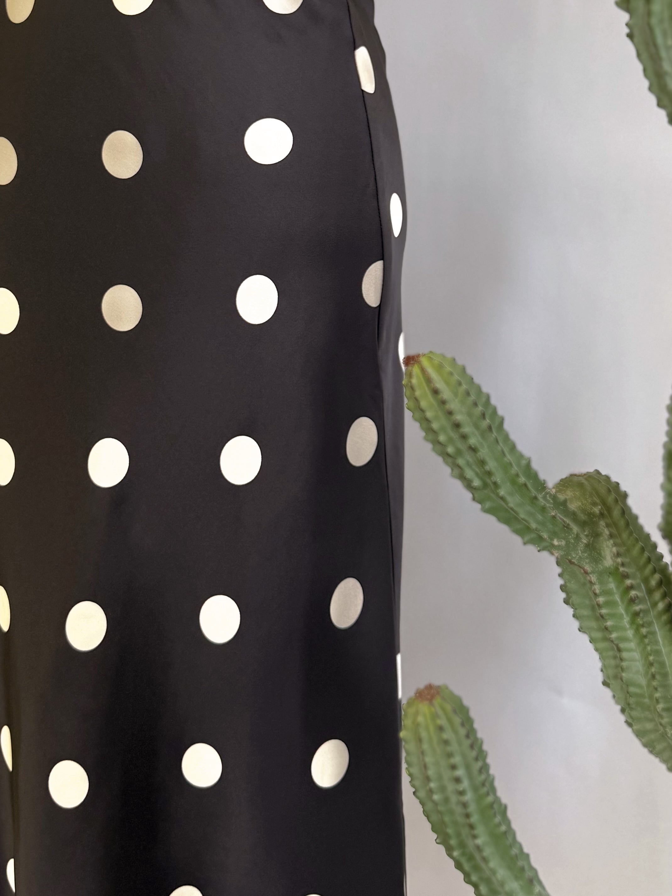 The Noir Polka Dot Skirt