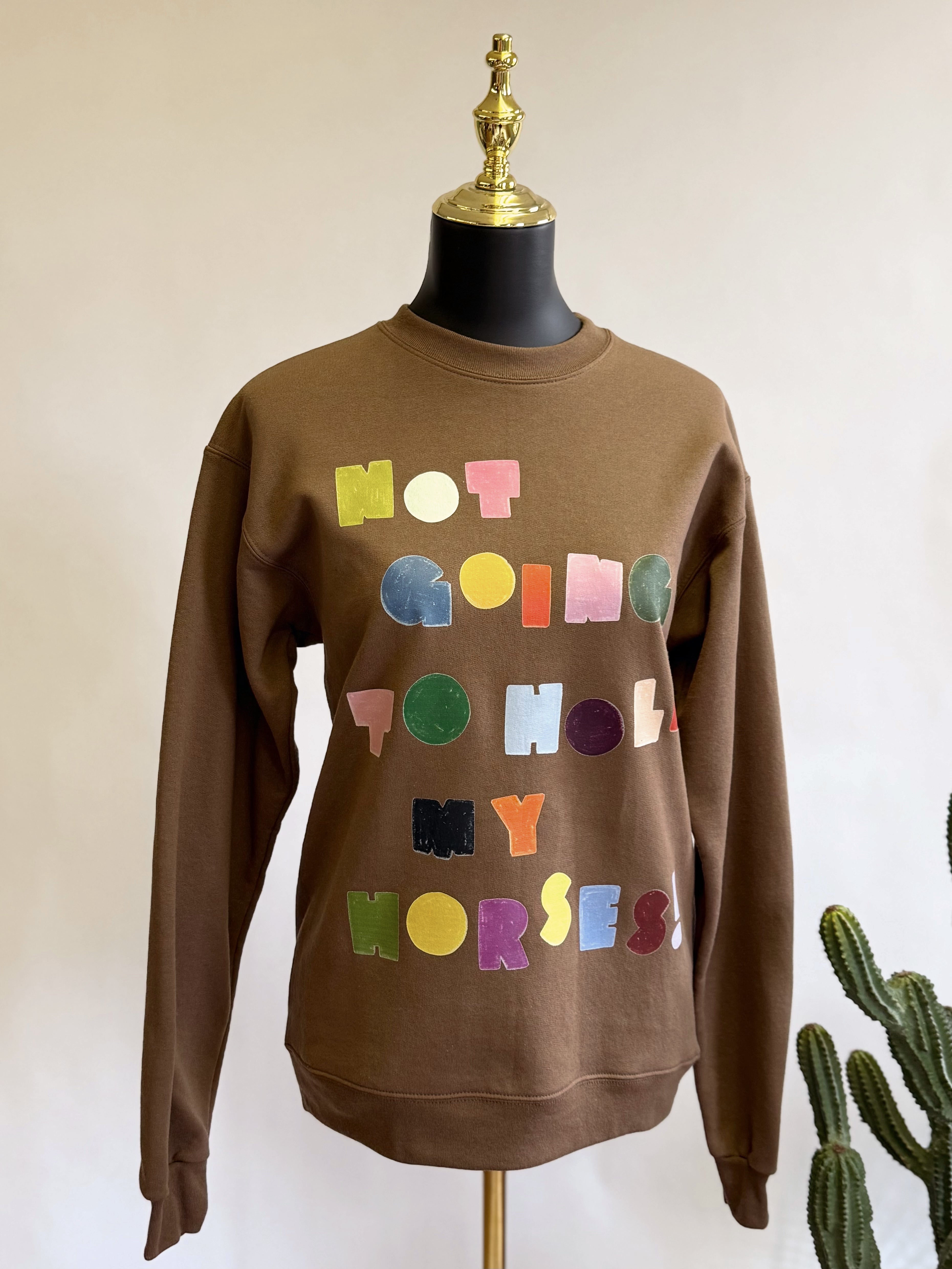 The Not Gonna Hold My Horses Sweatshirt