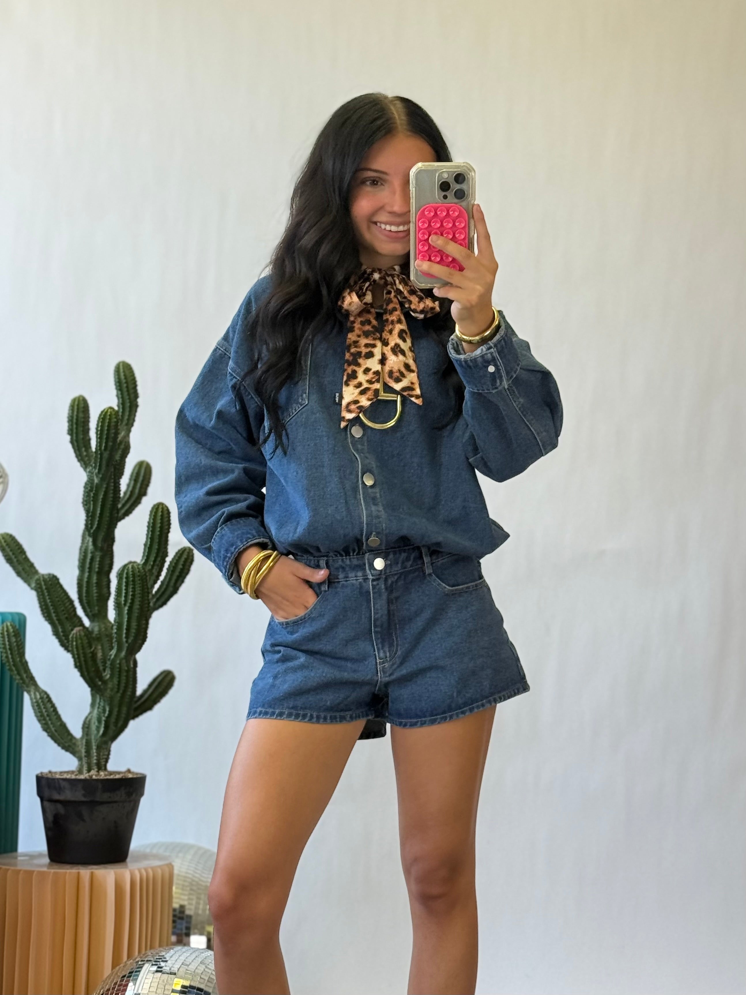 The Denim Weekend Romper