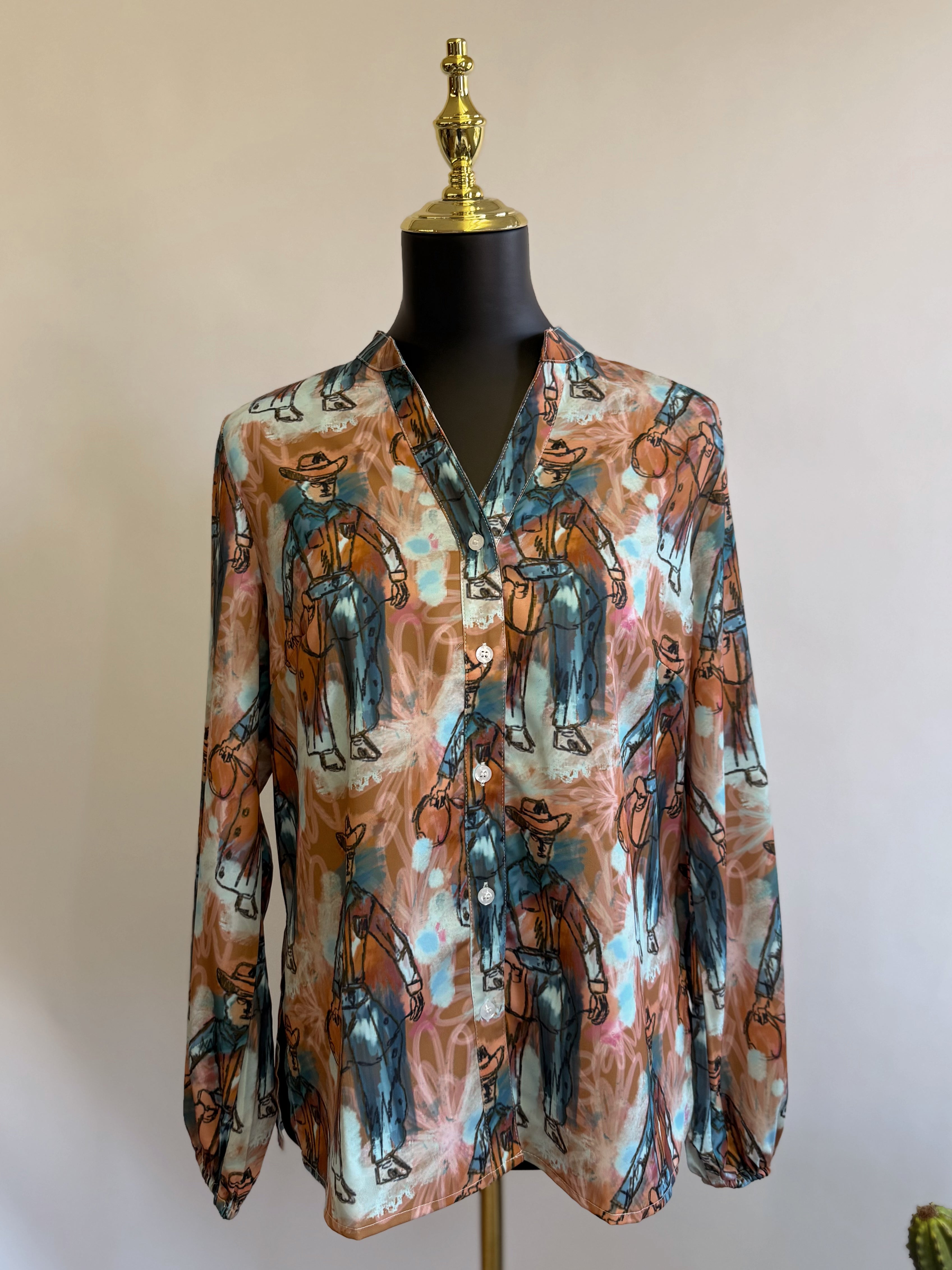 The Eclectic Cowboy Top