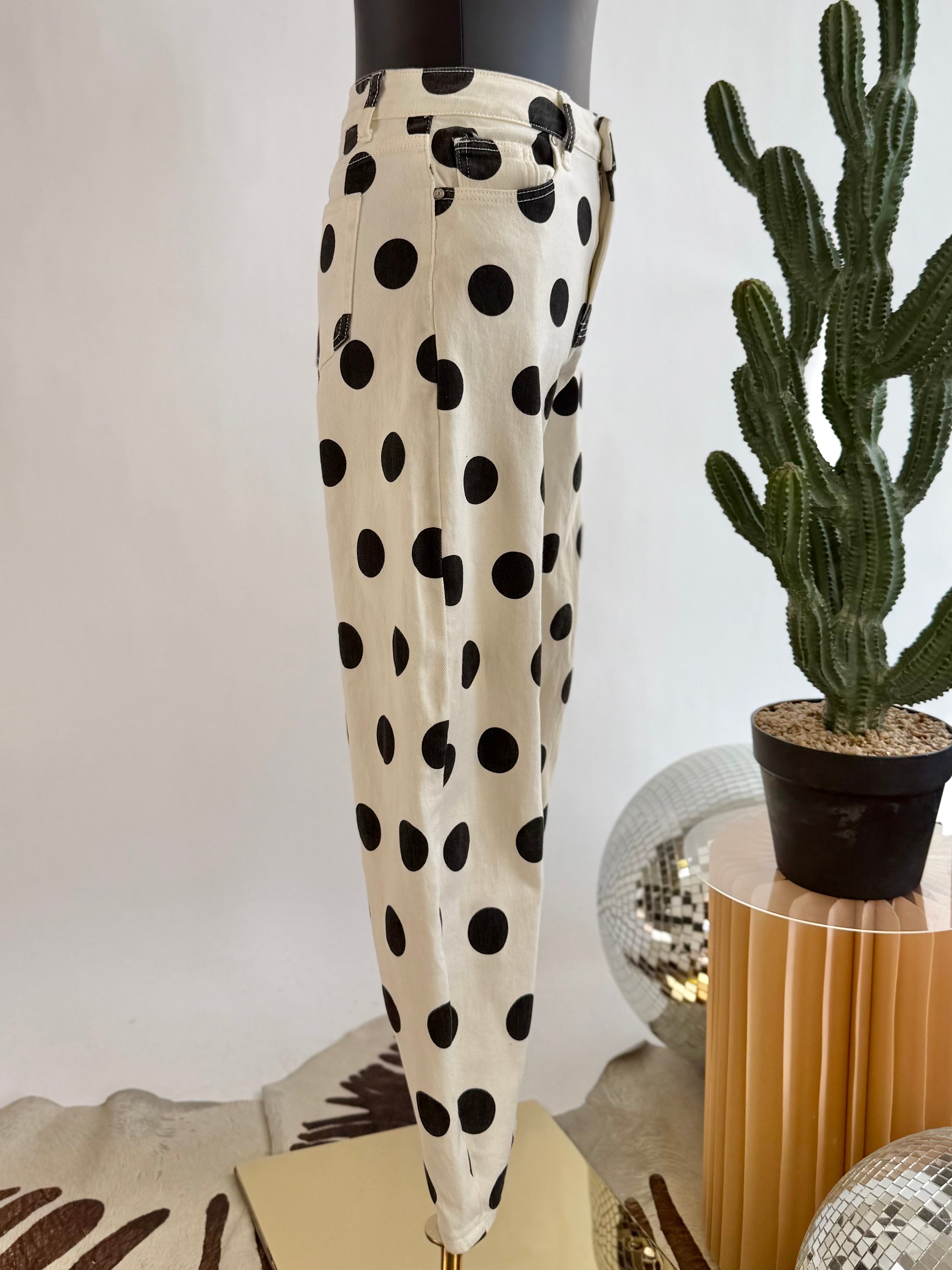 The Seeing Spots Barrel Jeans