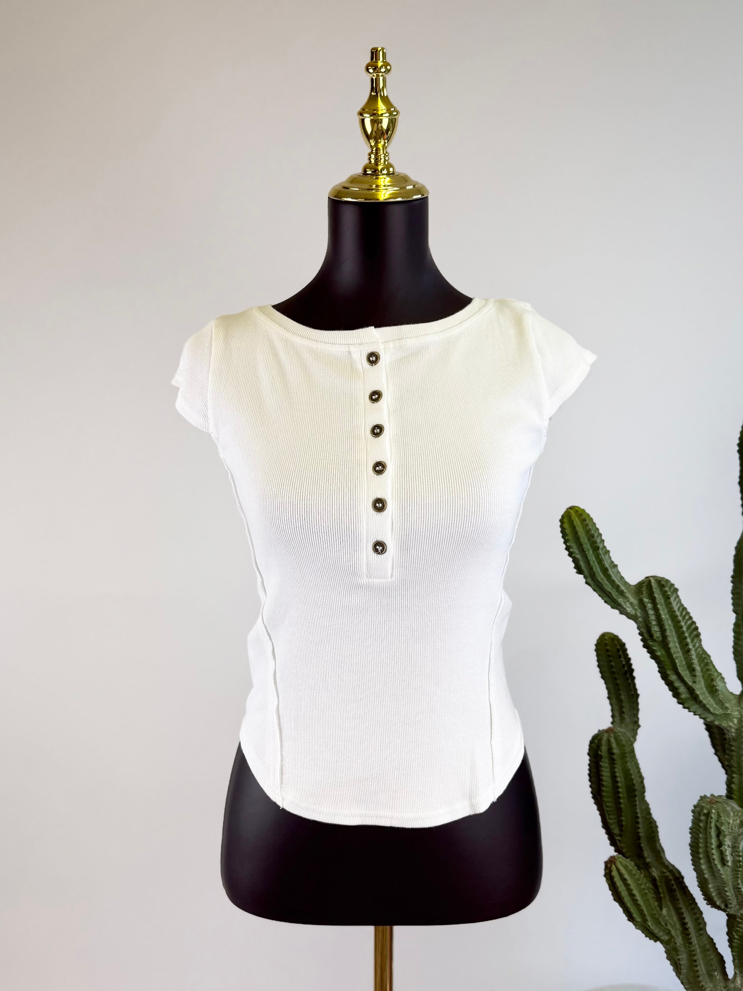 The Clean Slate Henley Top