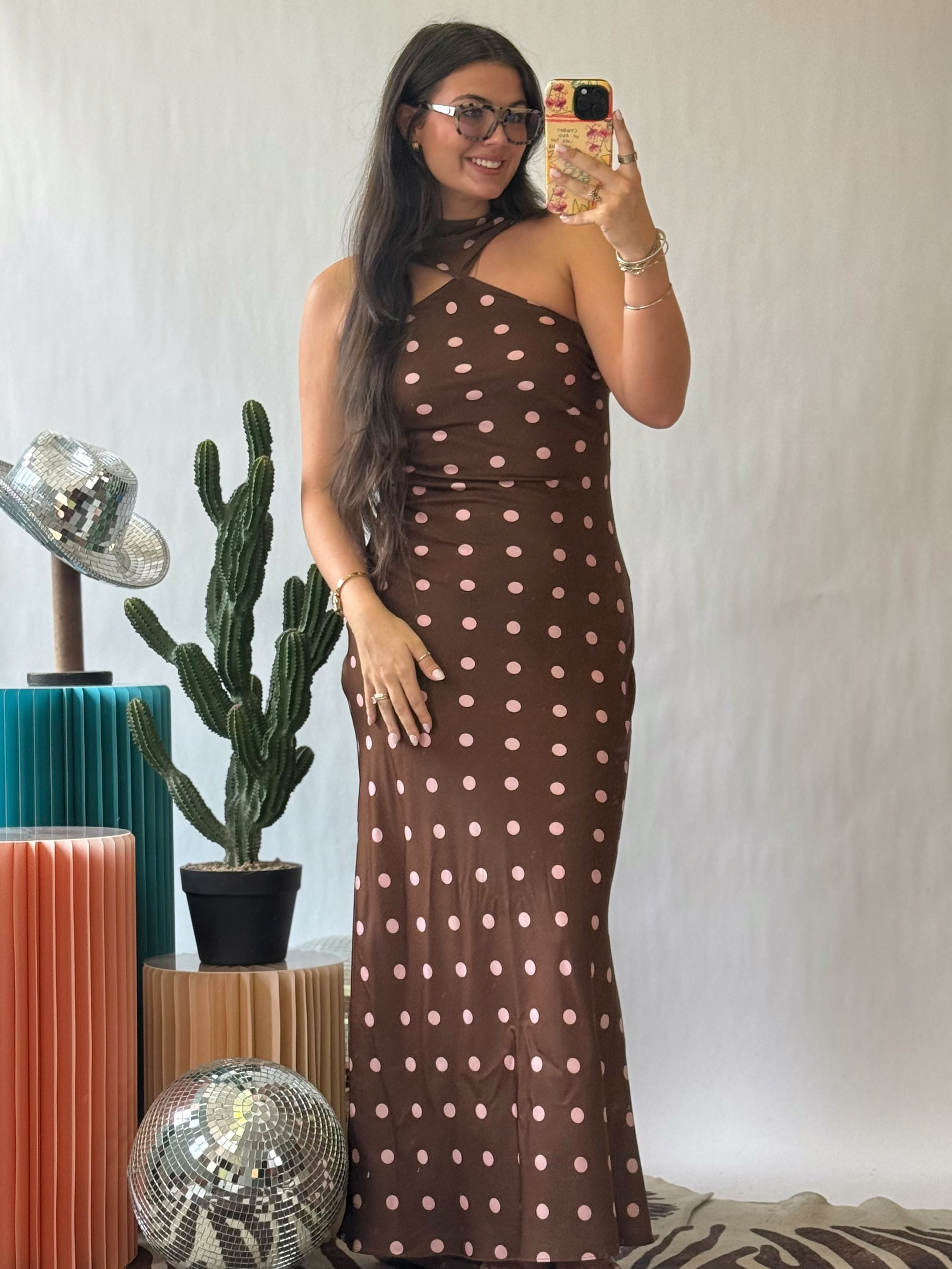 The Sweetheart Scarf Maxi Dress