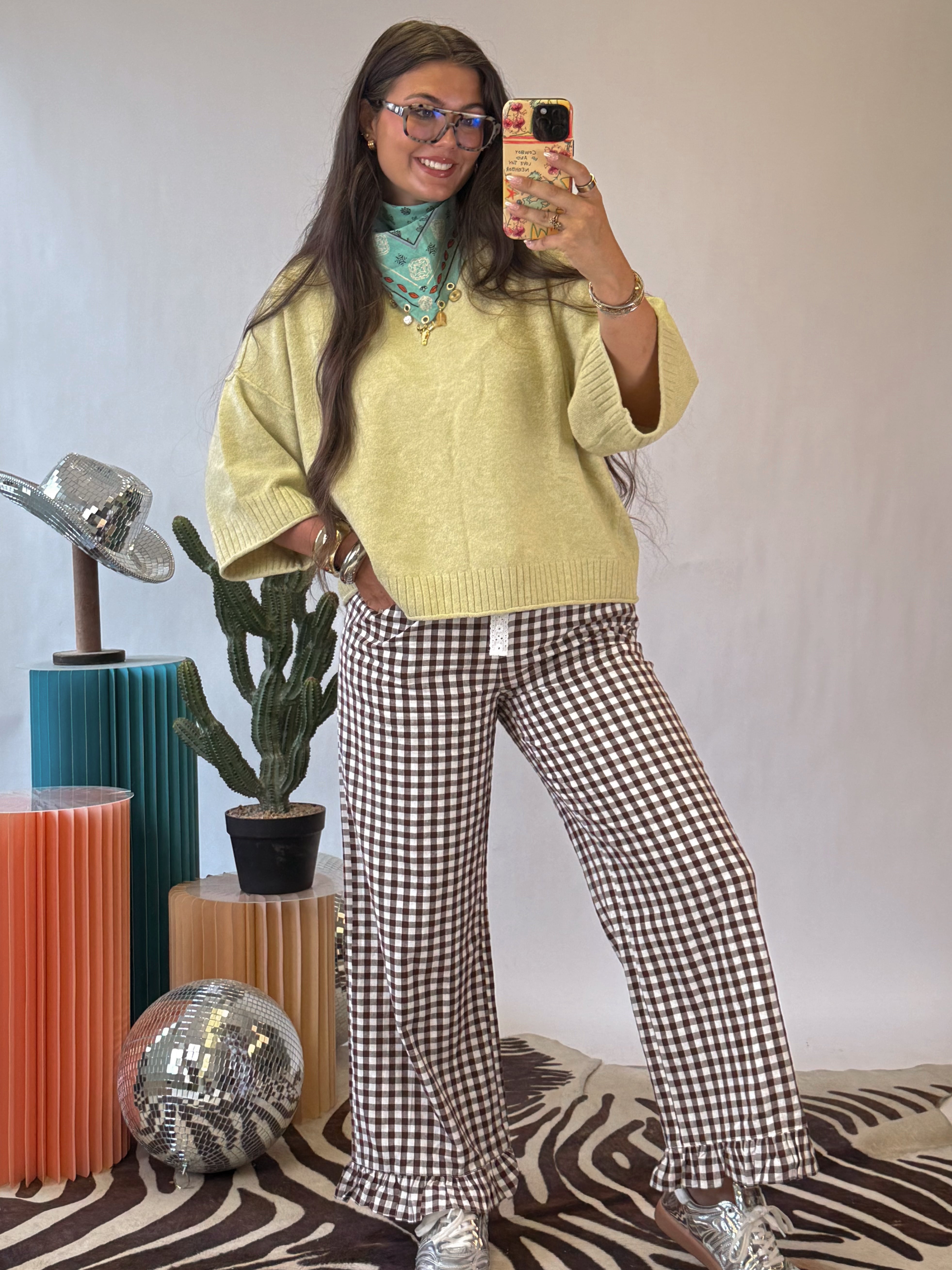 The Gingham Ruffle Pants