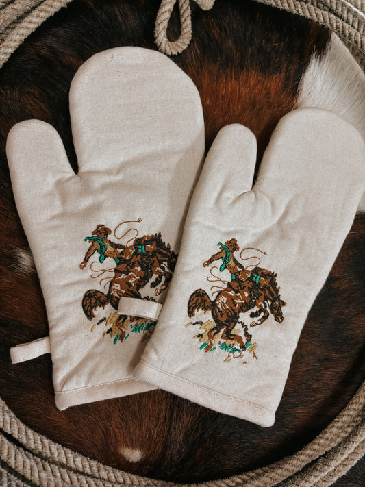 The Bronc Buster Oven Mitt
