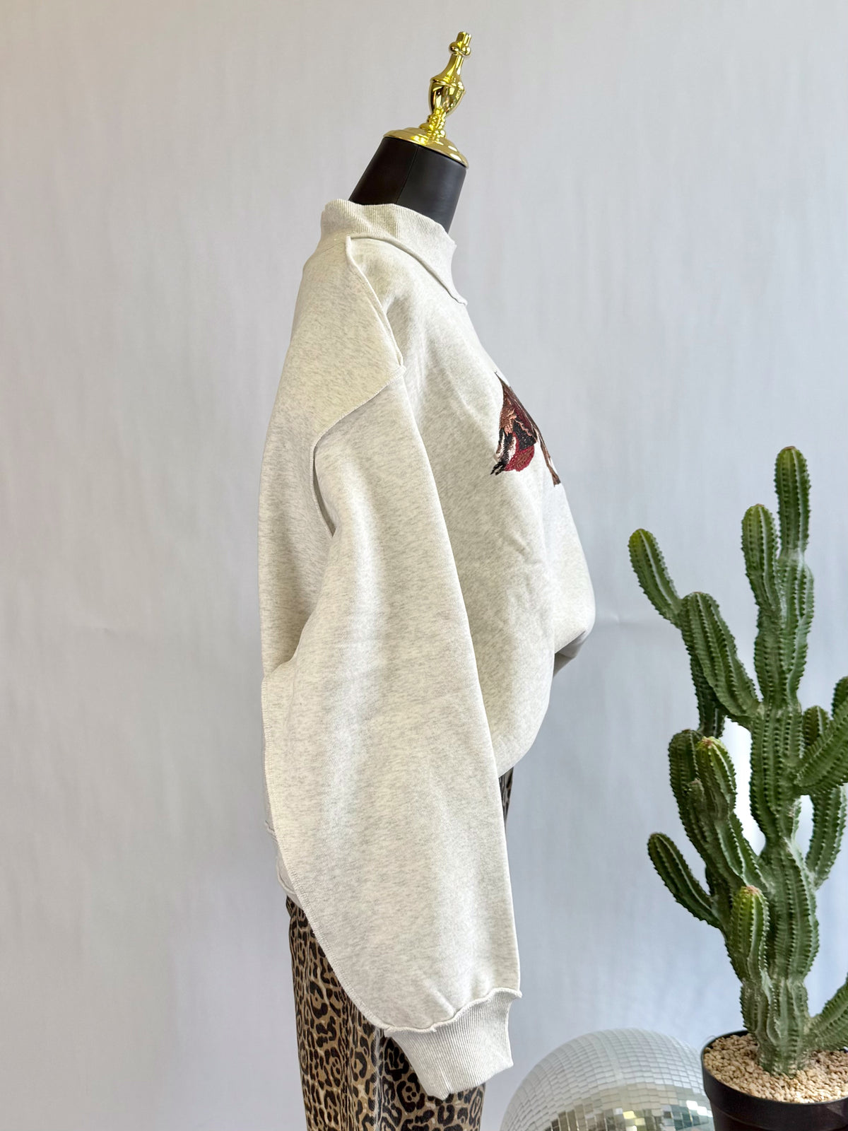 The Duck Creek Mock Neck Sweatshirt
