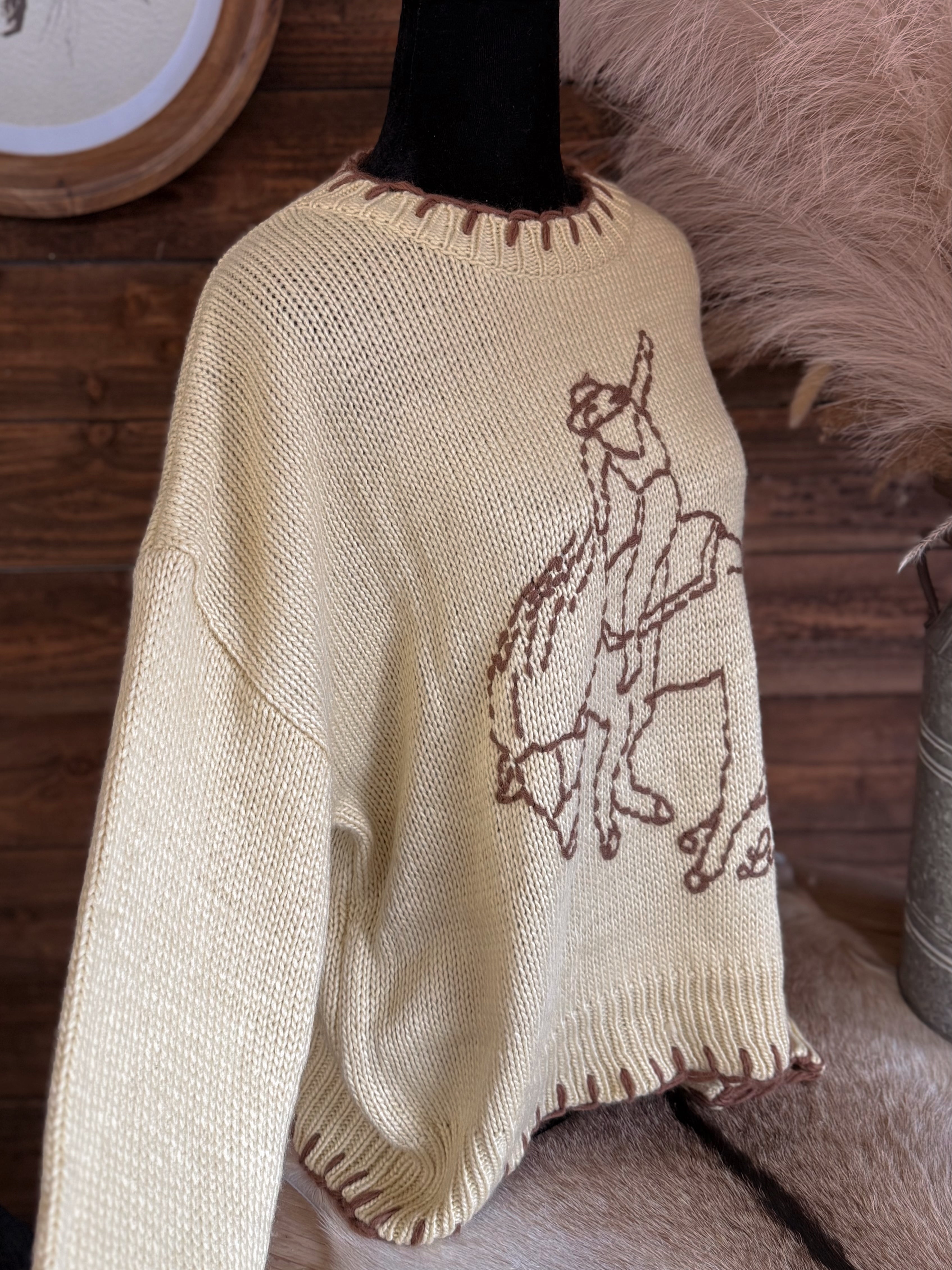 The Buckin Bronc Sweater
