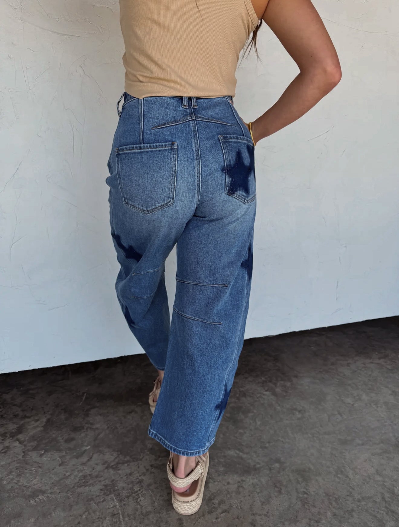 The Born to Shine Barrel Jeans