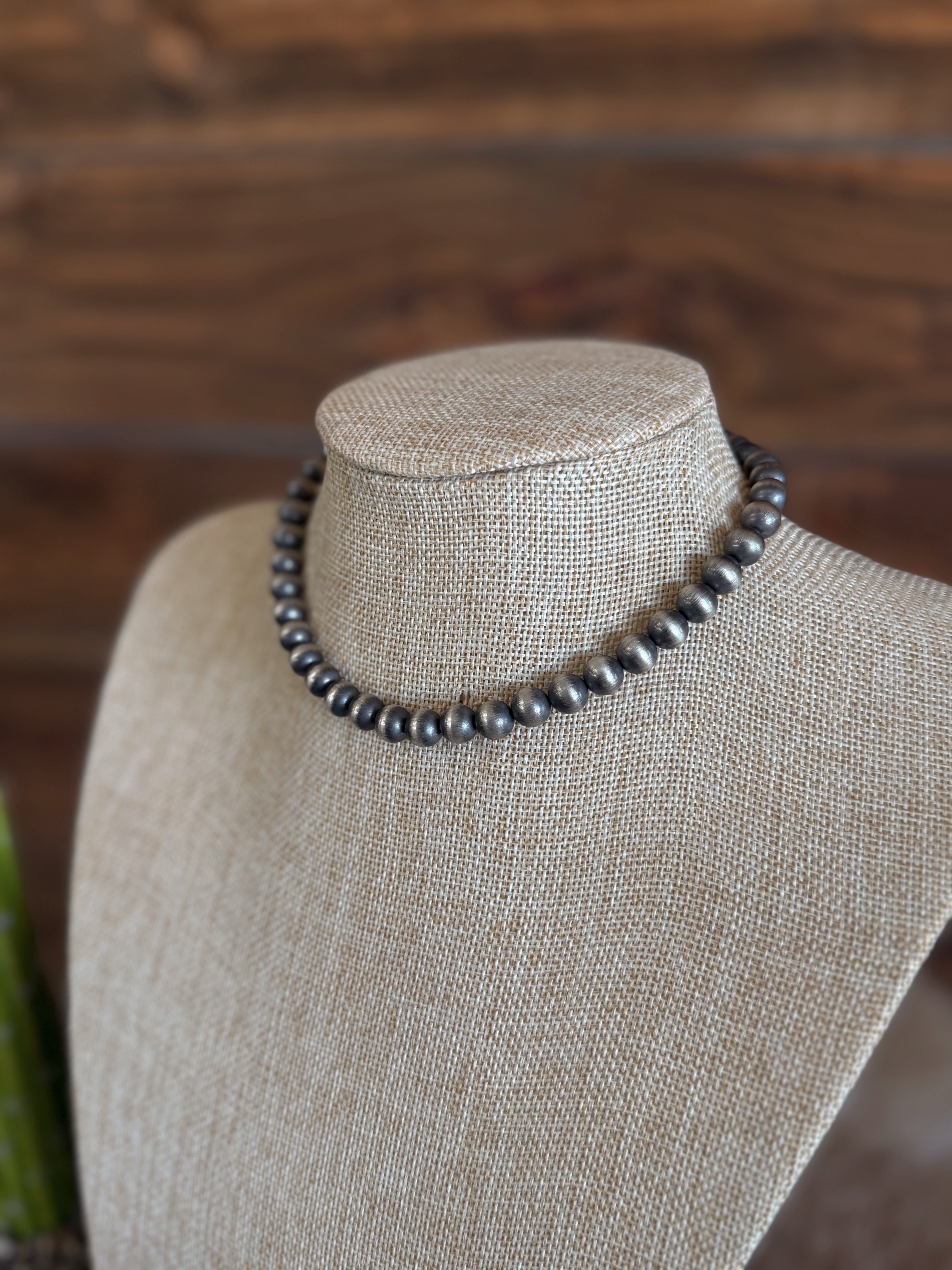 Hand-Strung 8mm Sterling Silver Pearls