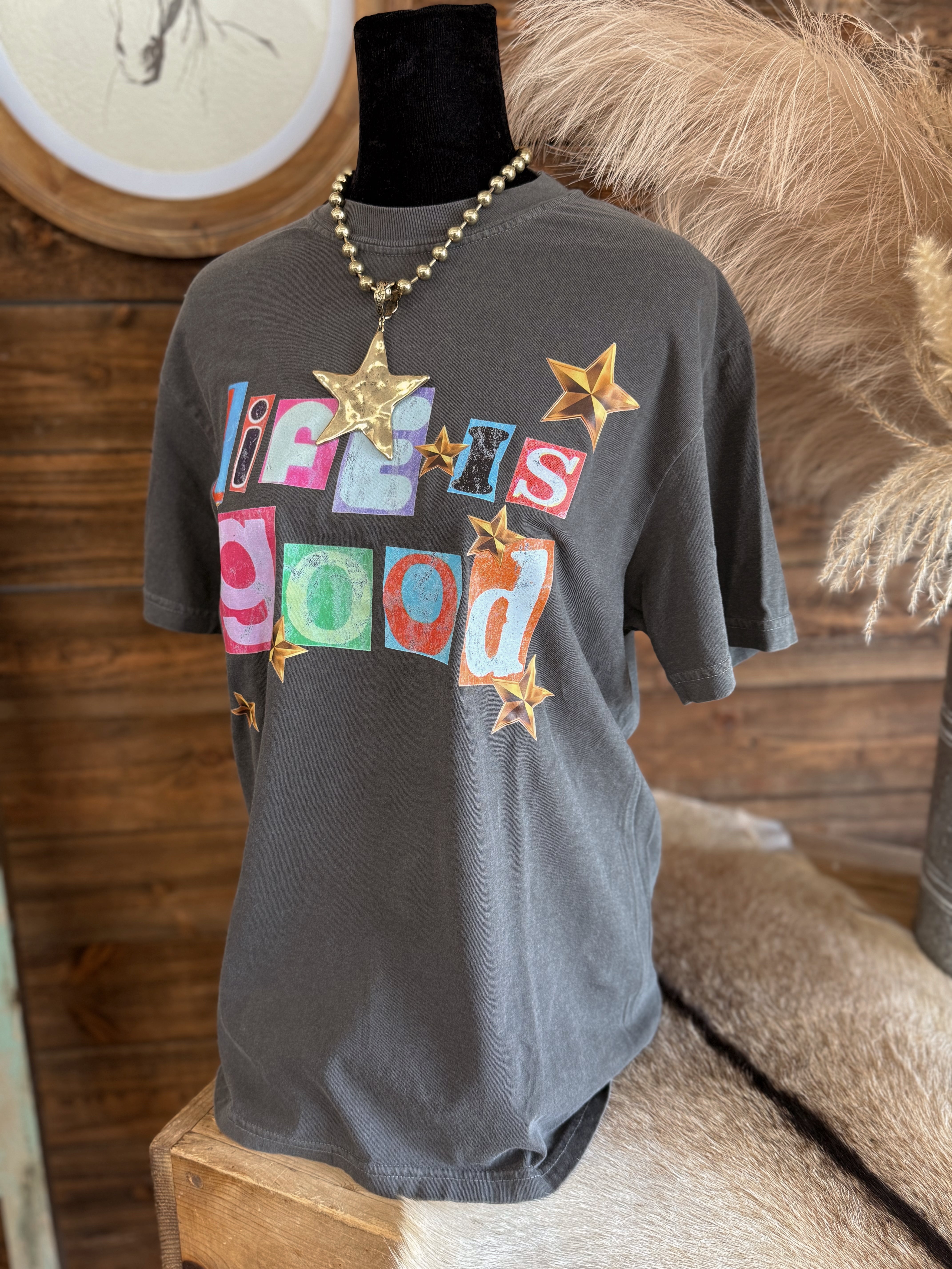 The Life is Good Graphic Tee