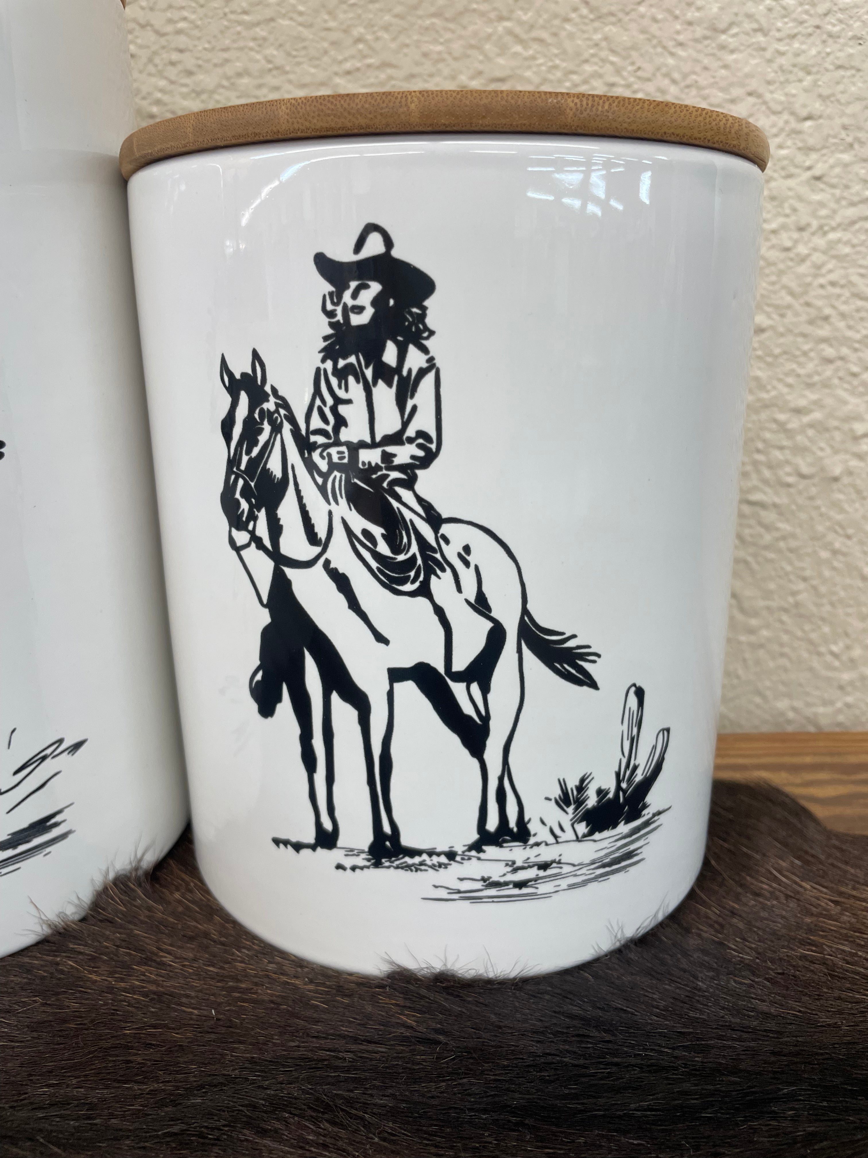 The Cowboy Way 3 Piece Canister Set