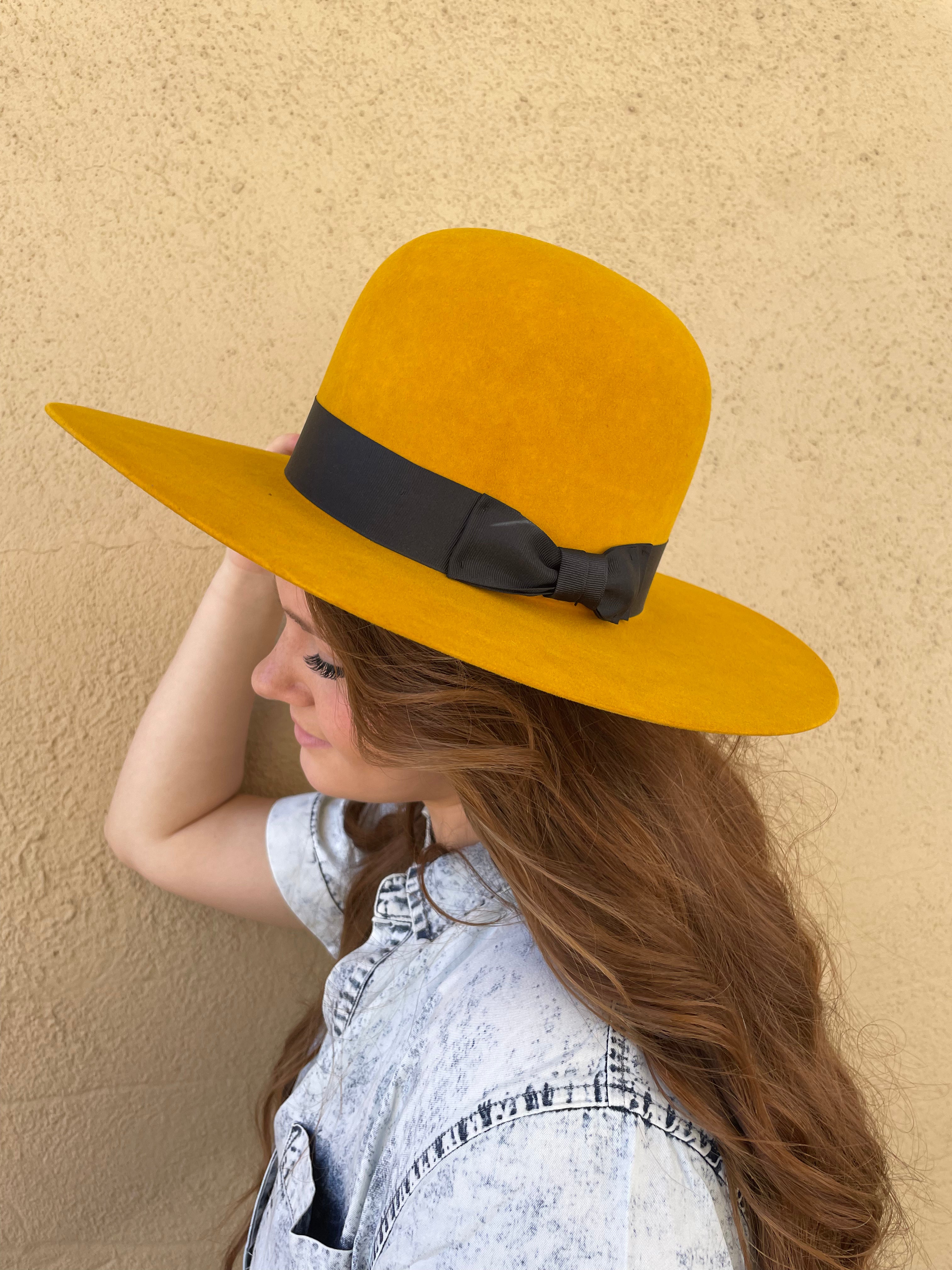 The Atwood Wild Rose Hat - Mustard