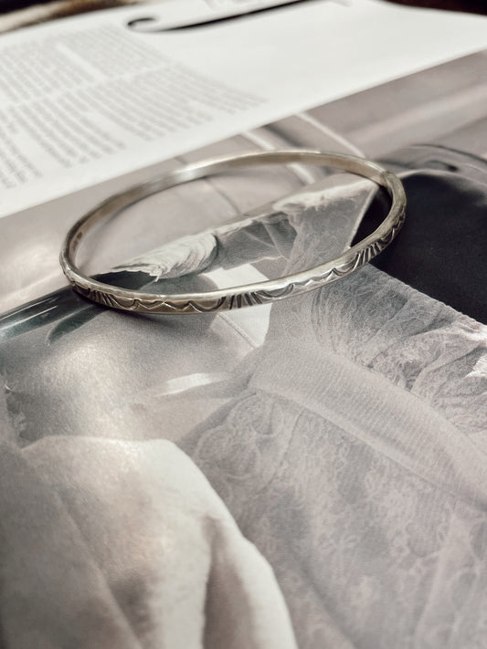The Lola Sterling Silver Bangle