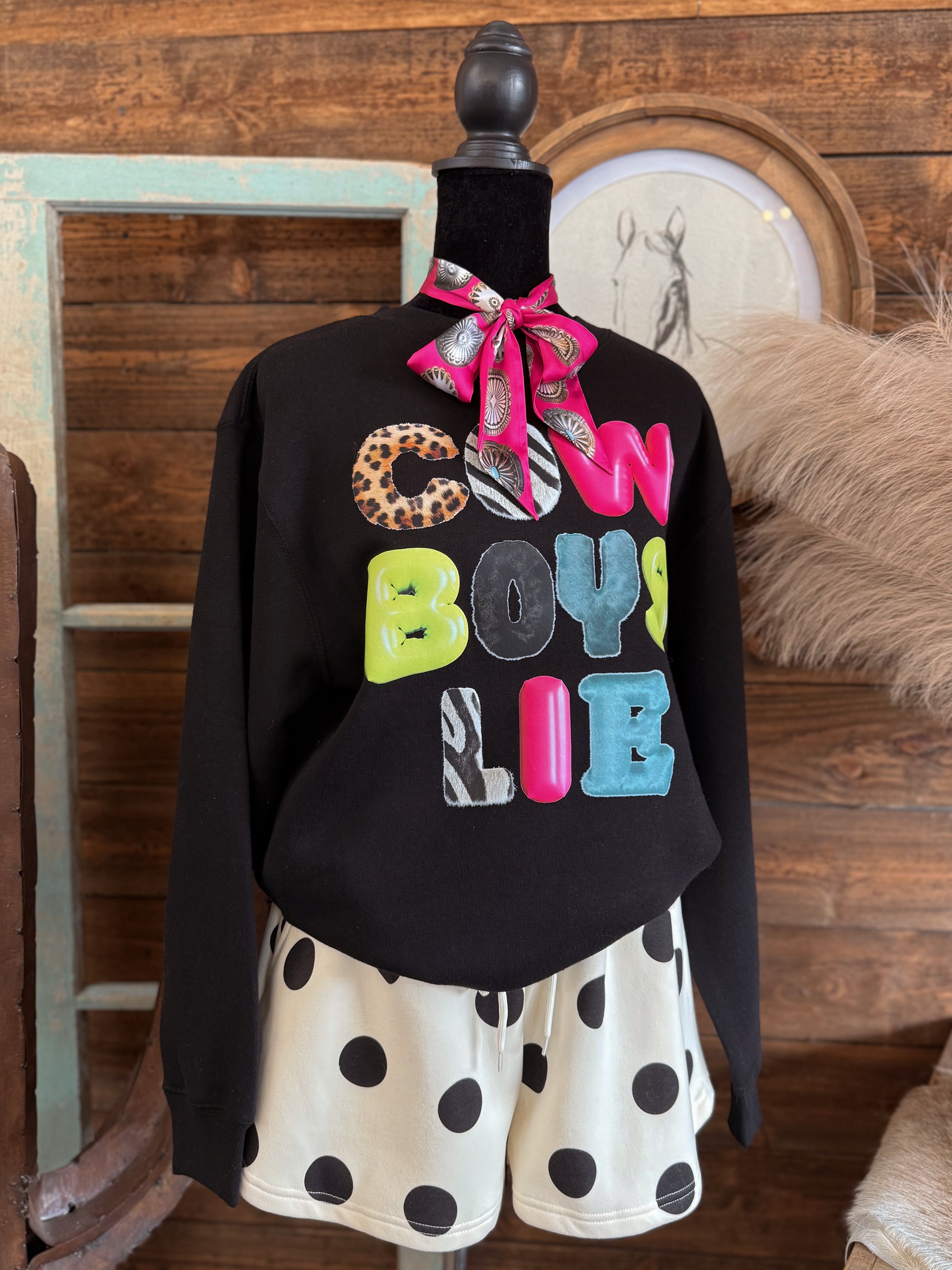 The Cowboys Lie Graphic Sweatshirt