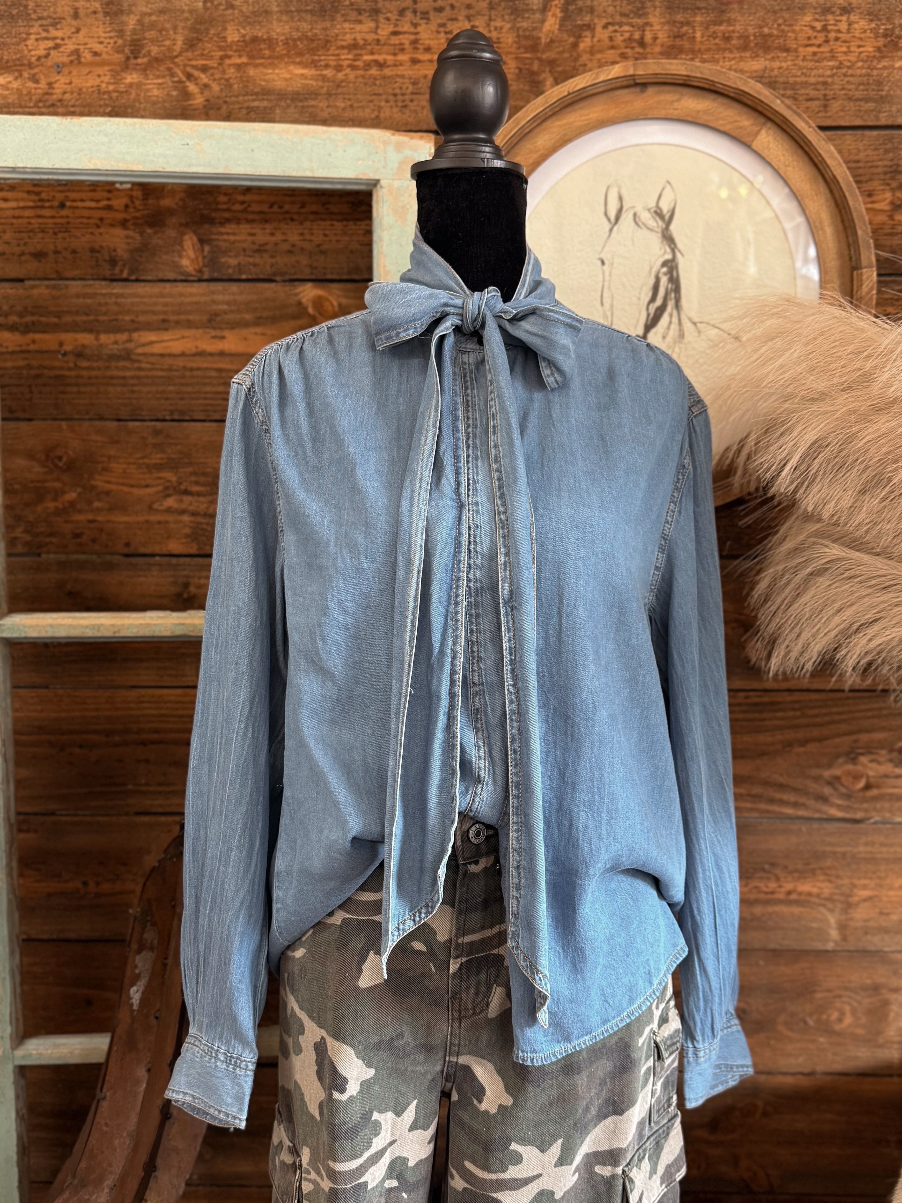 The Davi Denim Top