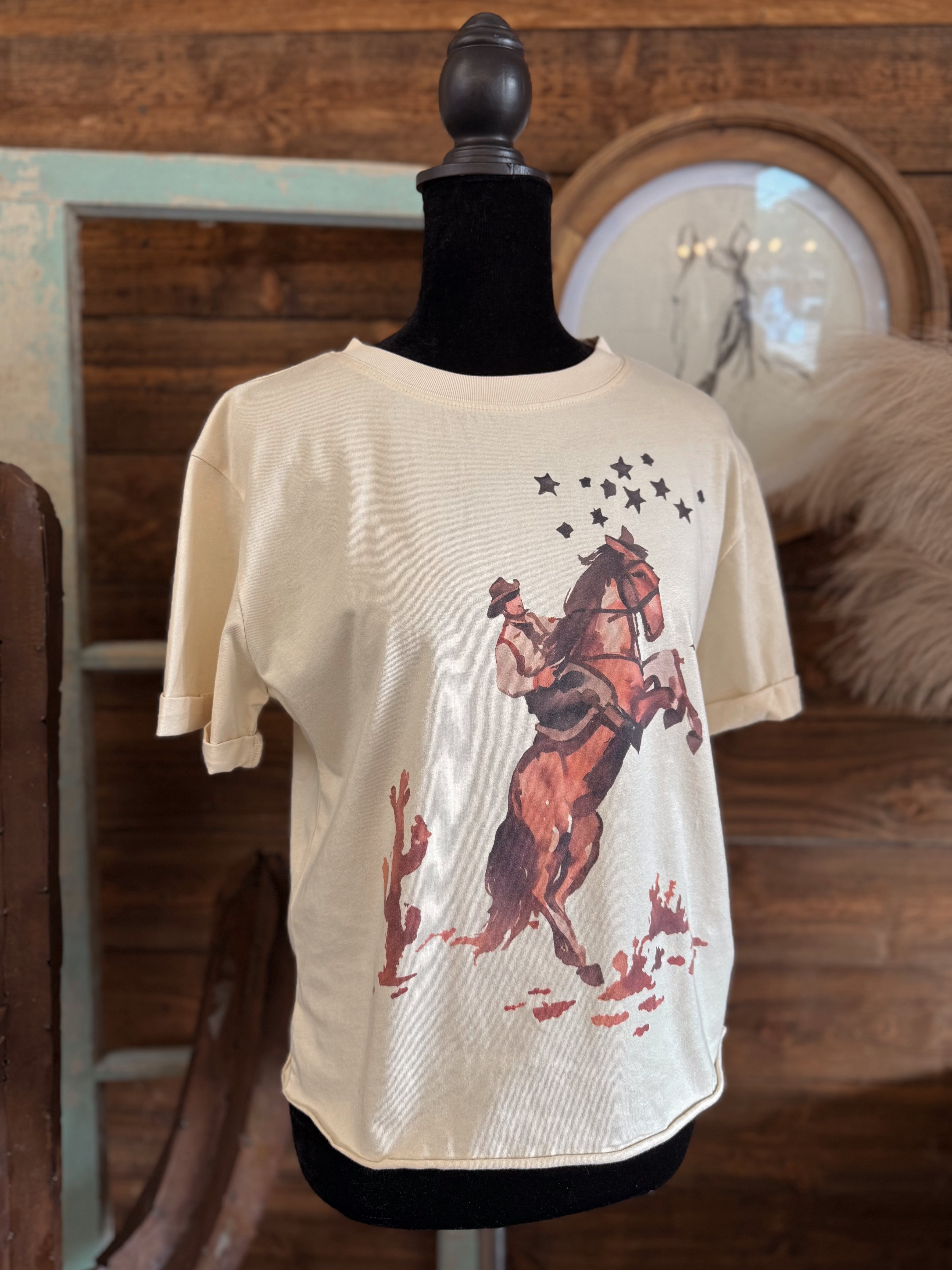 The Starry Night Cowboy Tee