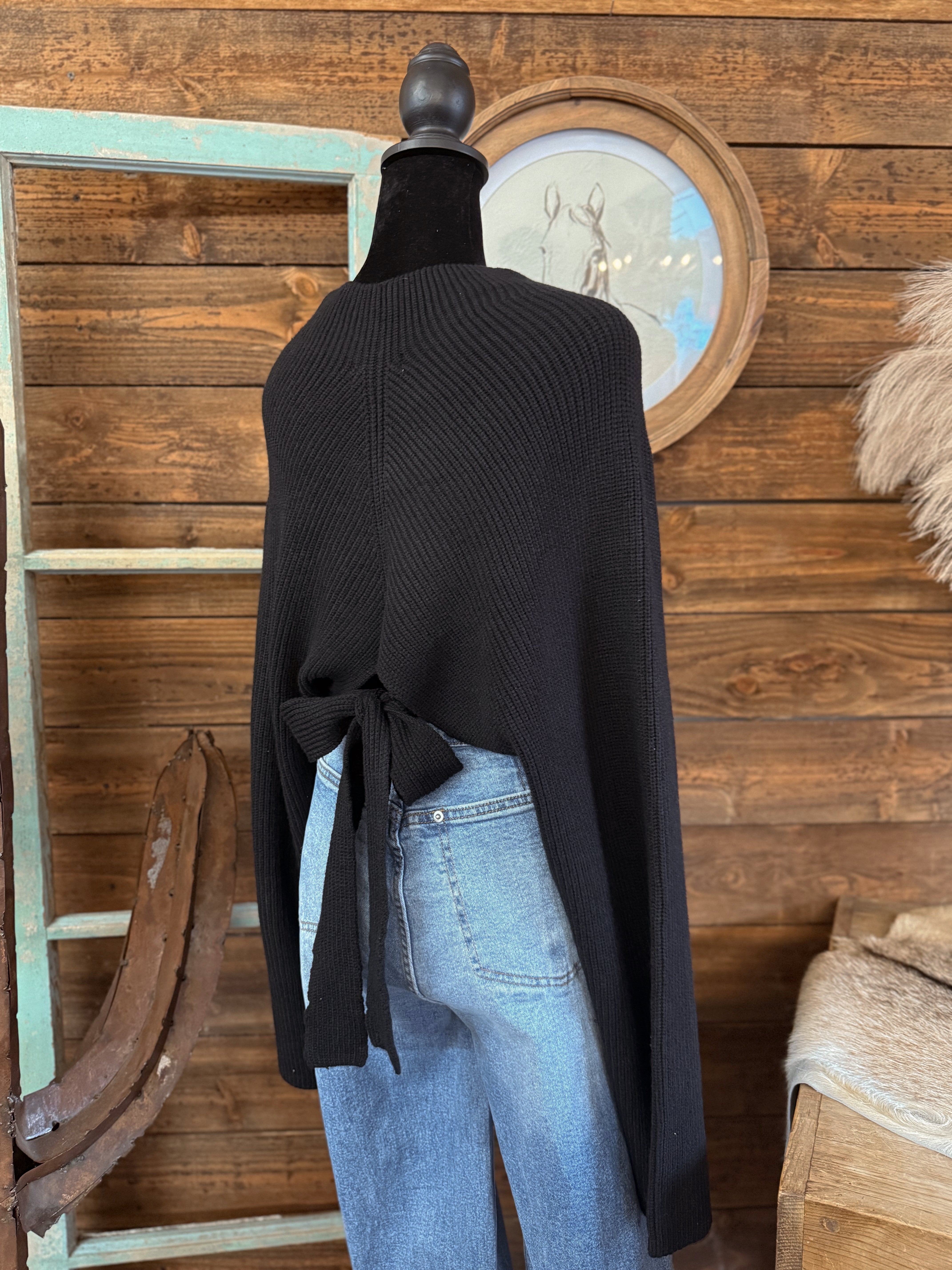 The Molly Open Back Sweater