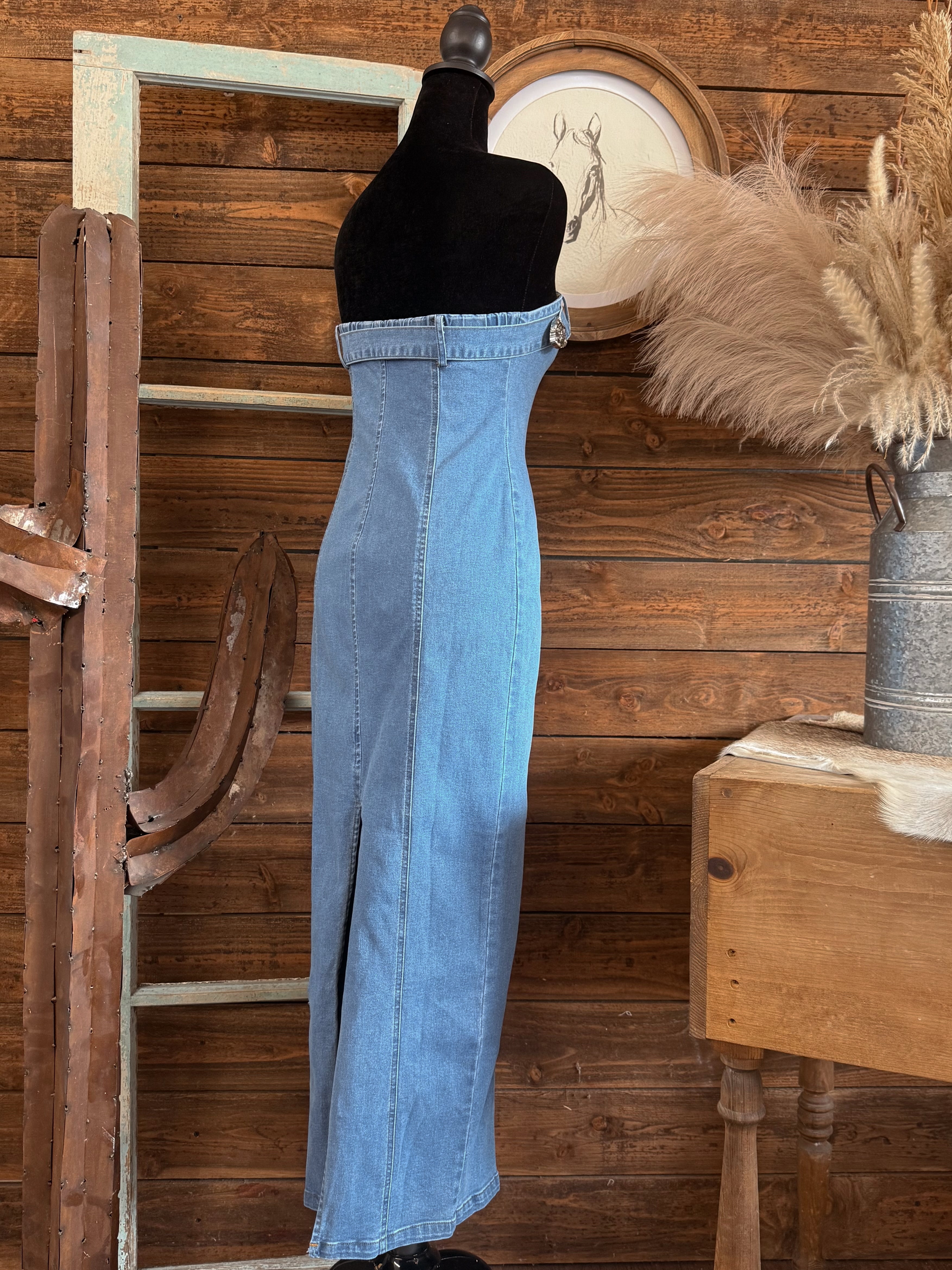 The Betty Buckle Midi Dress