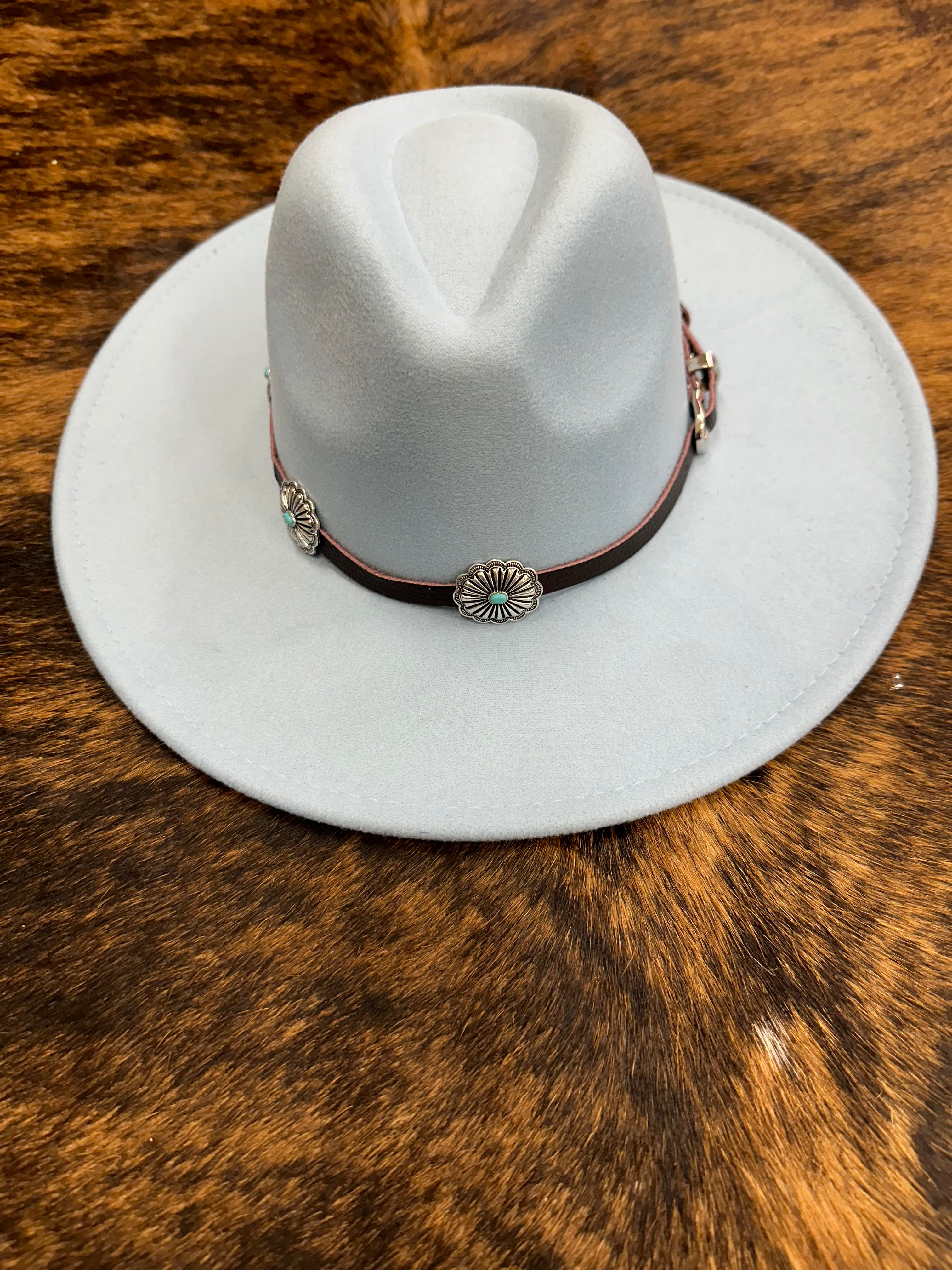 The Buckaroo Betty Merlot Leather Hat Band