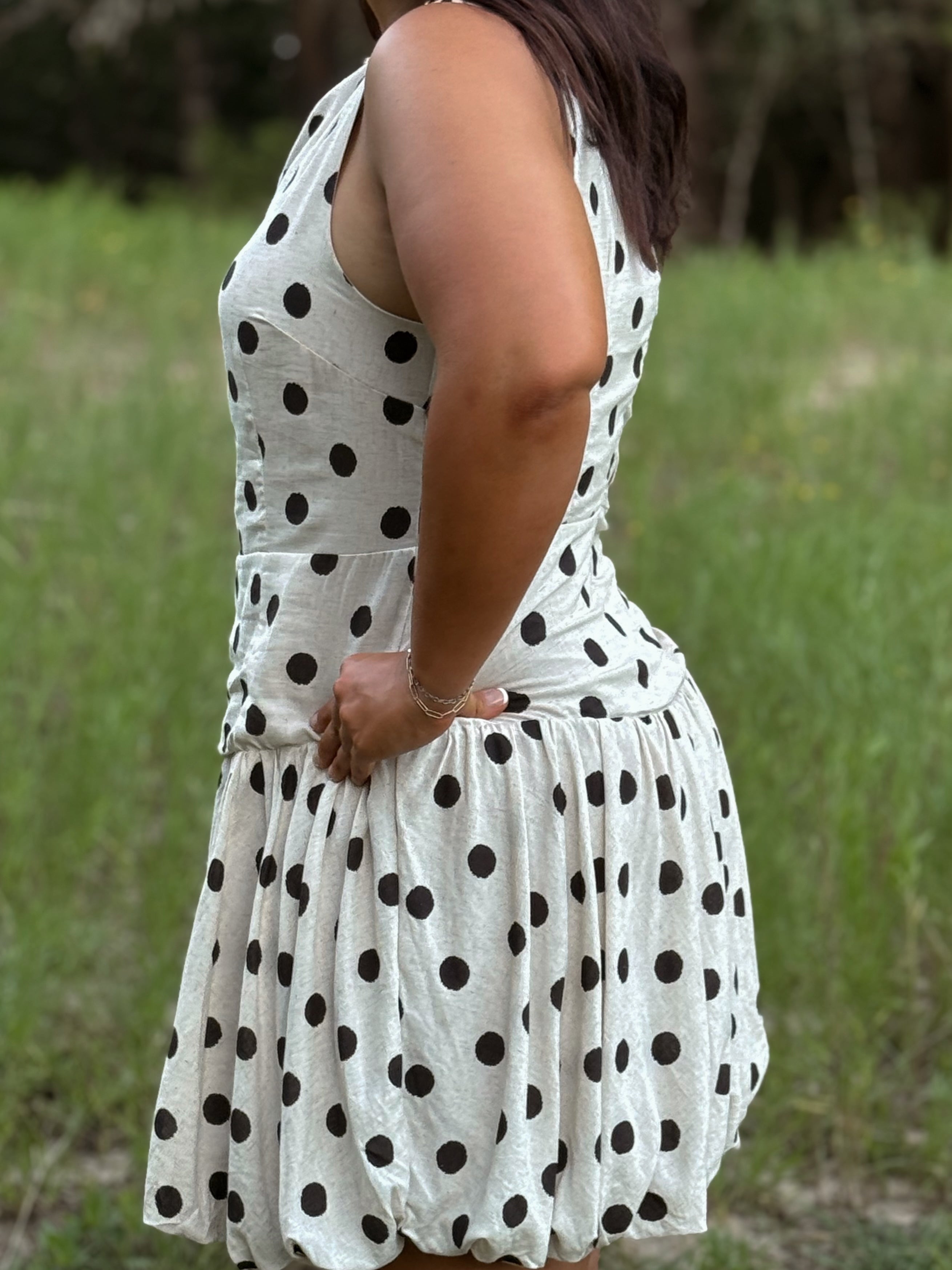 The Breann Bubble Drop Waist Dress