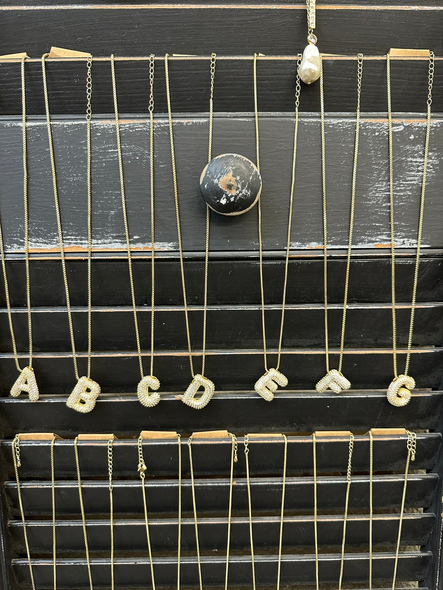 The Diamond Gold Initial Necklace