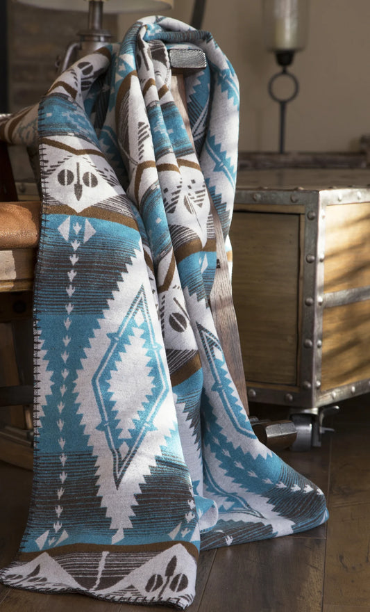 The Turquoise Earth Blanket Throw