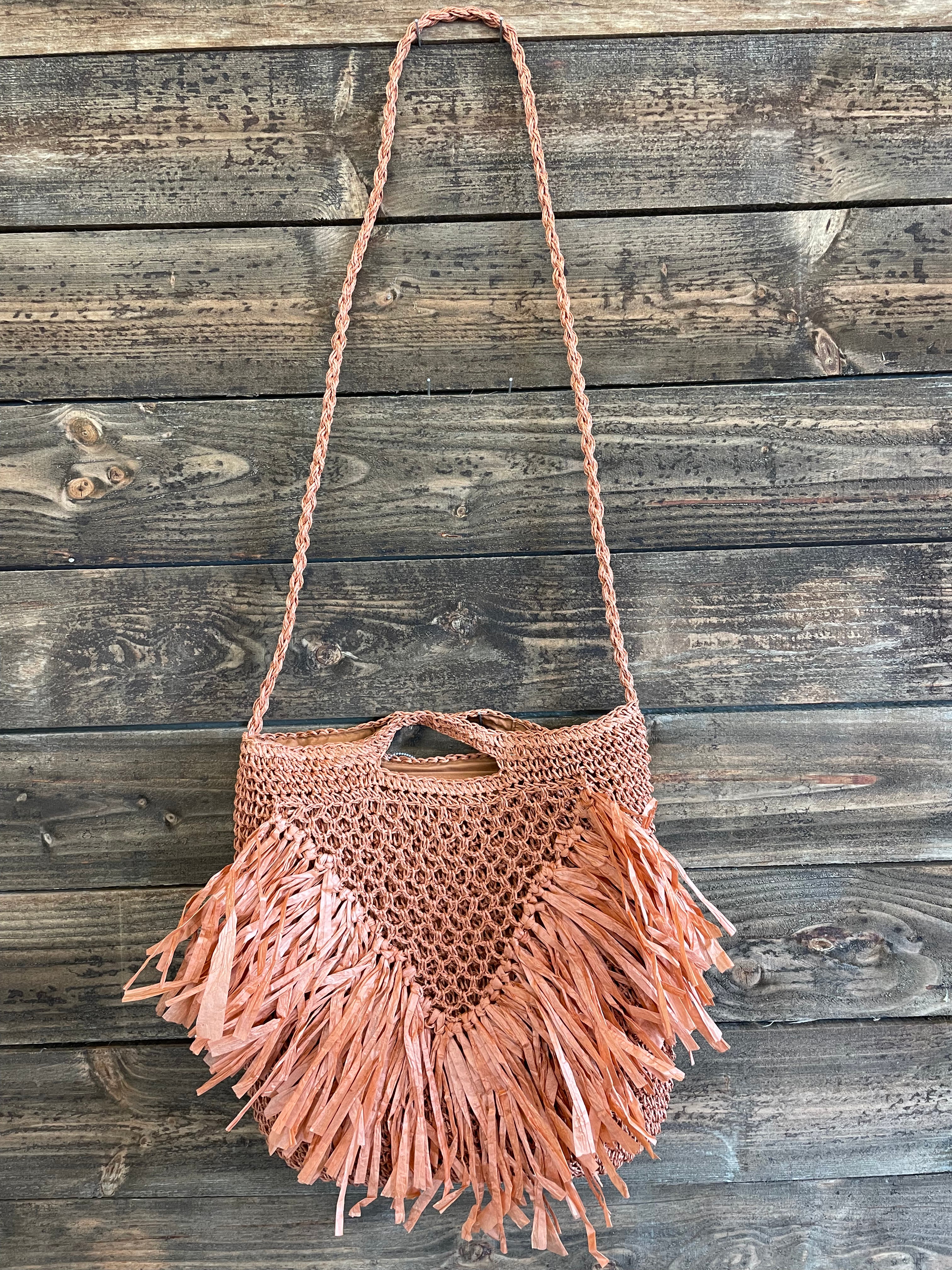 The Raffia Straw Fringe Bag
