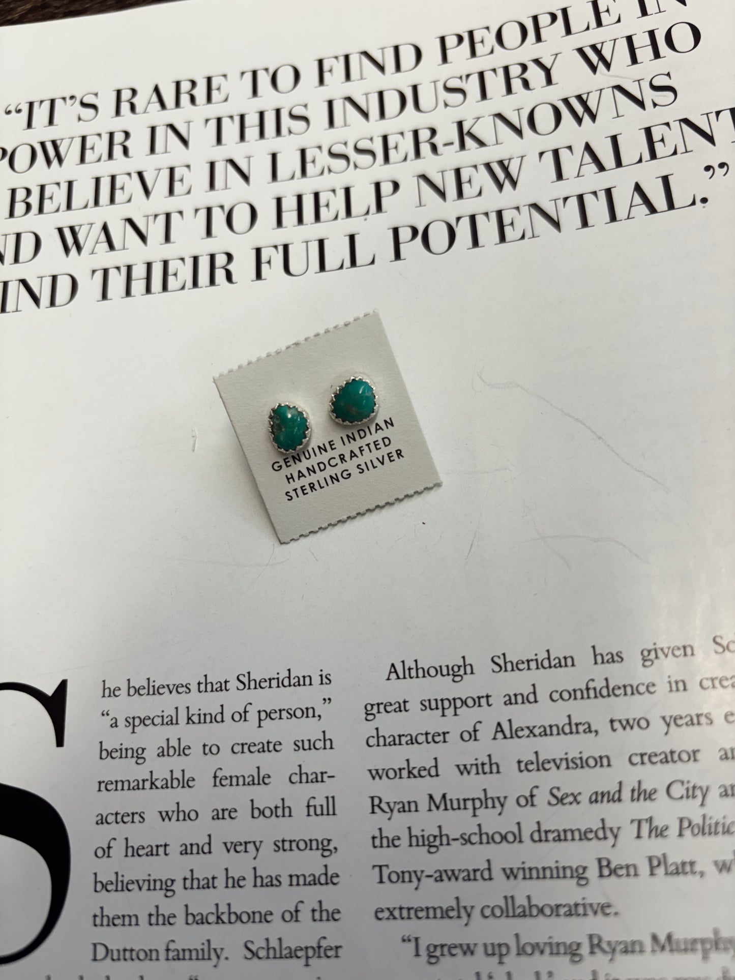 The Blakely Authentic Turquoise Studs