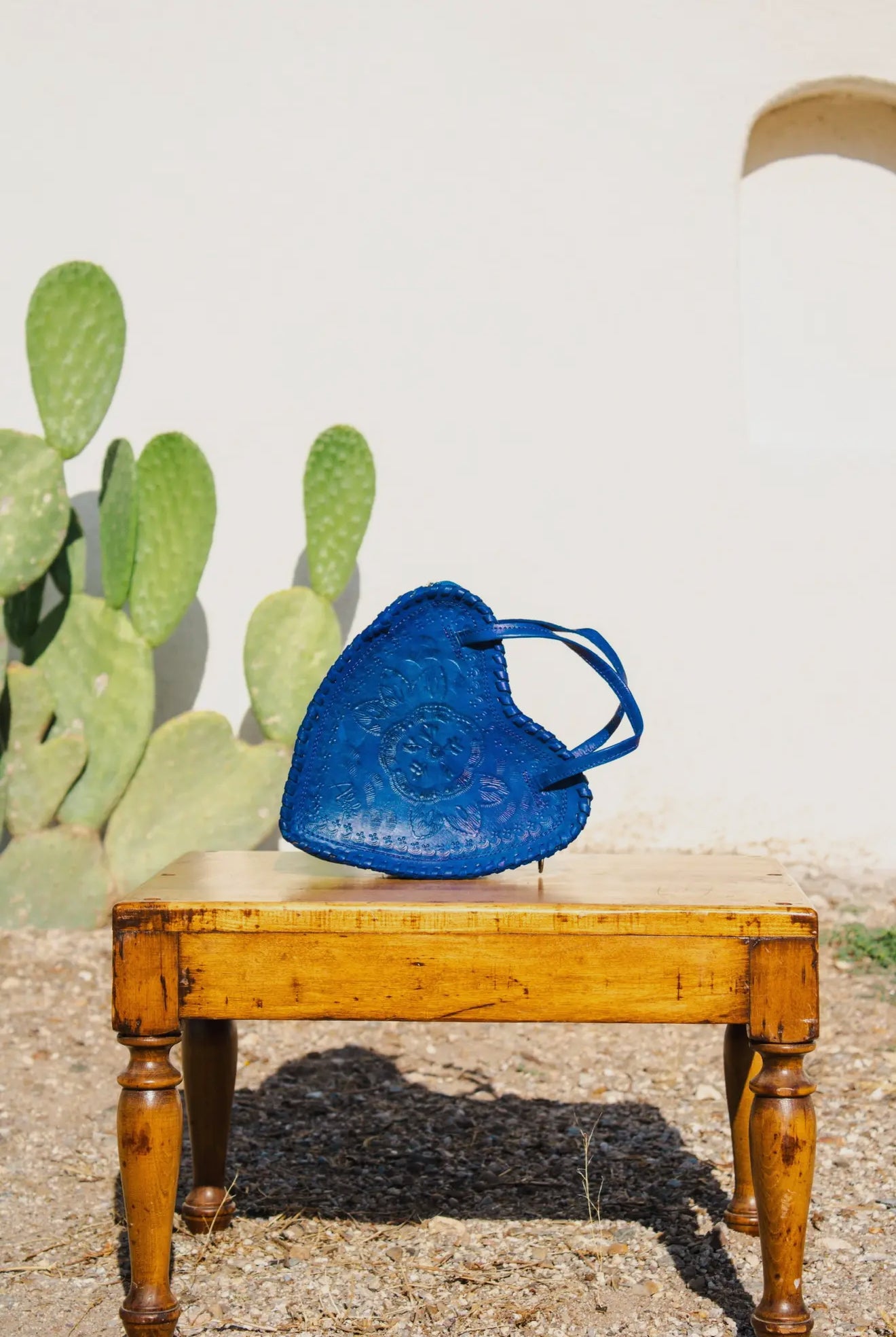 The Adela Leather Heart Purse