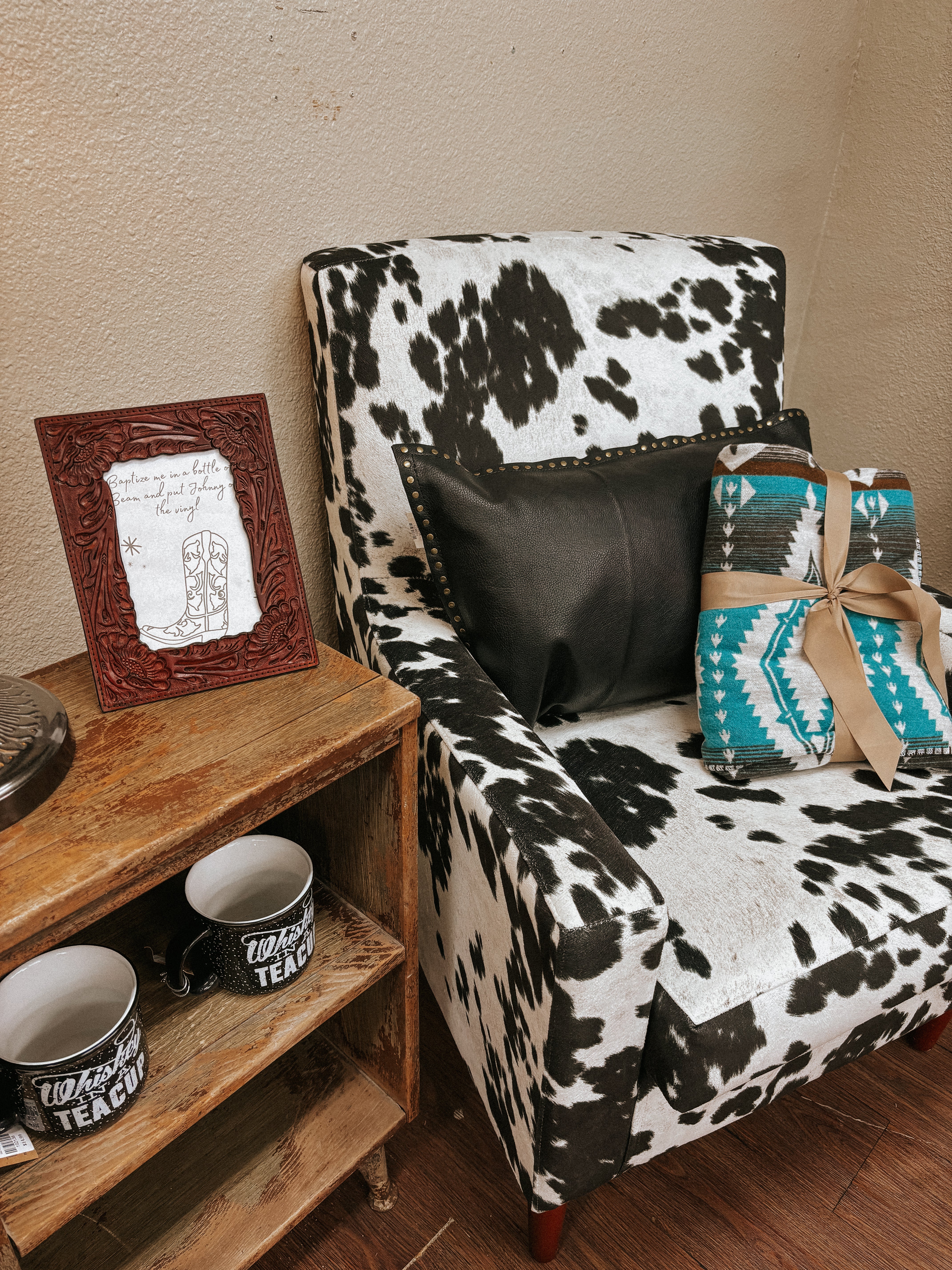 The Midnight Eurosoft Genuine Leather Pillow