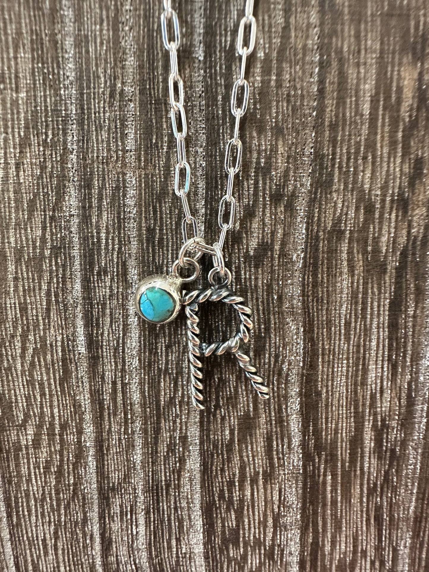 The Gone Ropin' Initial Necklace